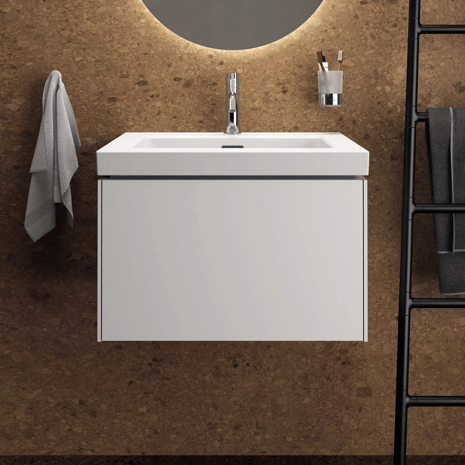 Ideal Standard Conca Waschtischunterschrank 60 cm mit 1 Auszug für Möbelwaschtisch Bild 4