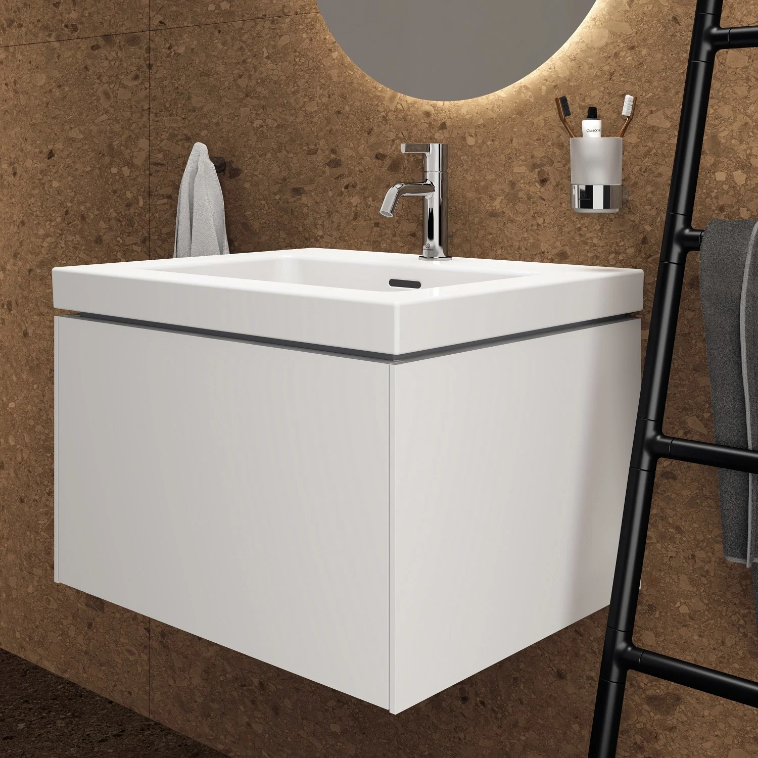 Ideal Standard Conca Waschtischunterschrank 60 cm mit 1 Auszug für Möbelwaschtisch Bild 6