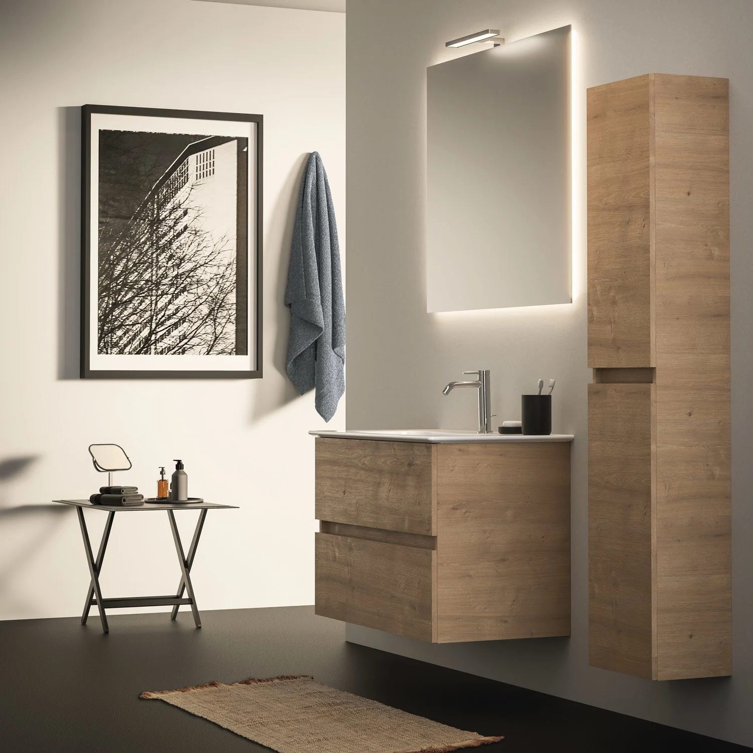 Ideal Standard Eurovit+ Hochschrank, 2 Türen 30 x 23,6 x 150 cm Bild 5