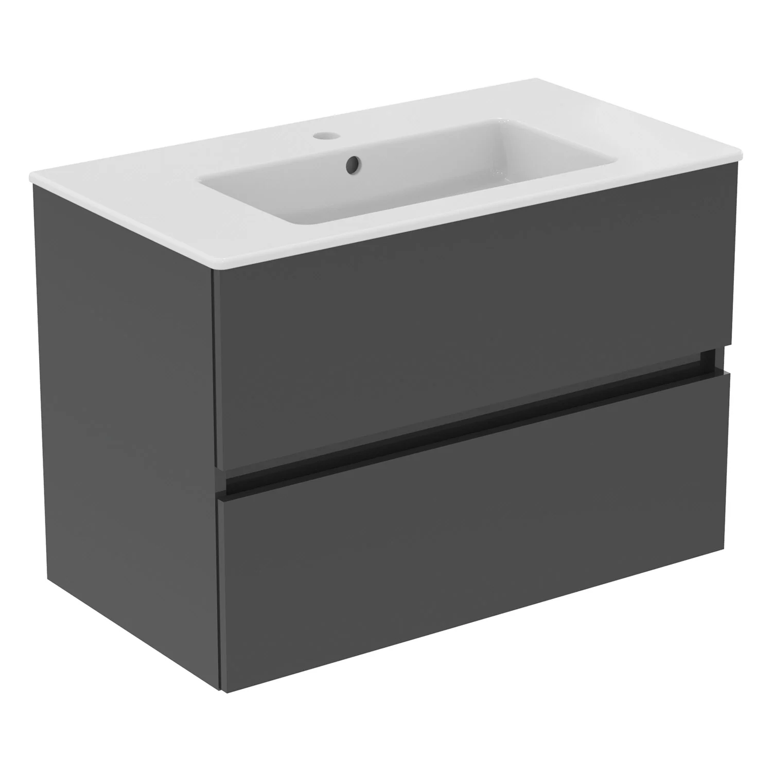 Ideal Standard Eurovit+ Möbelpaket mit Waschtisch 81 cm und Unterschrank 80 cm, 2 Auszüge Bild 2