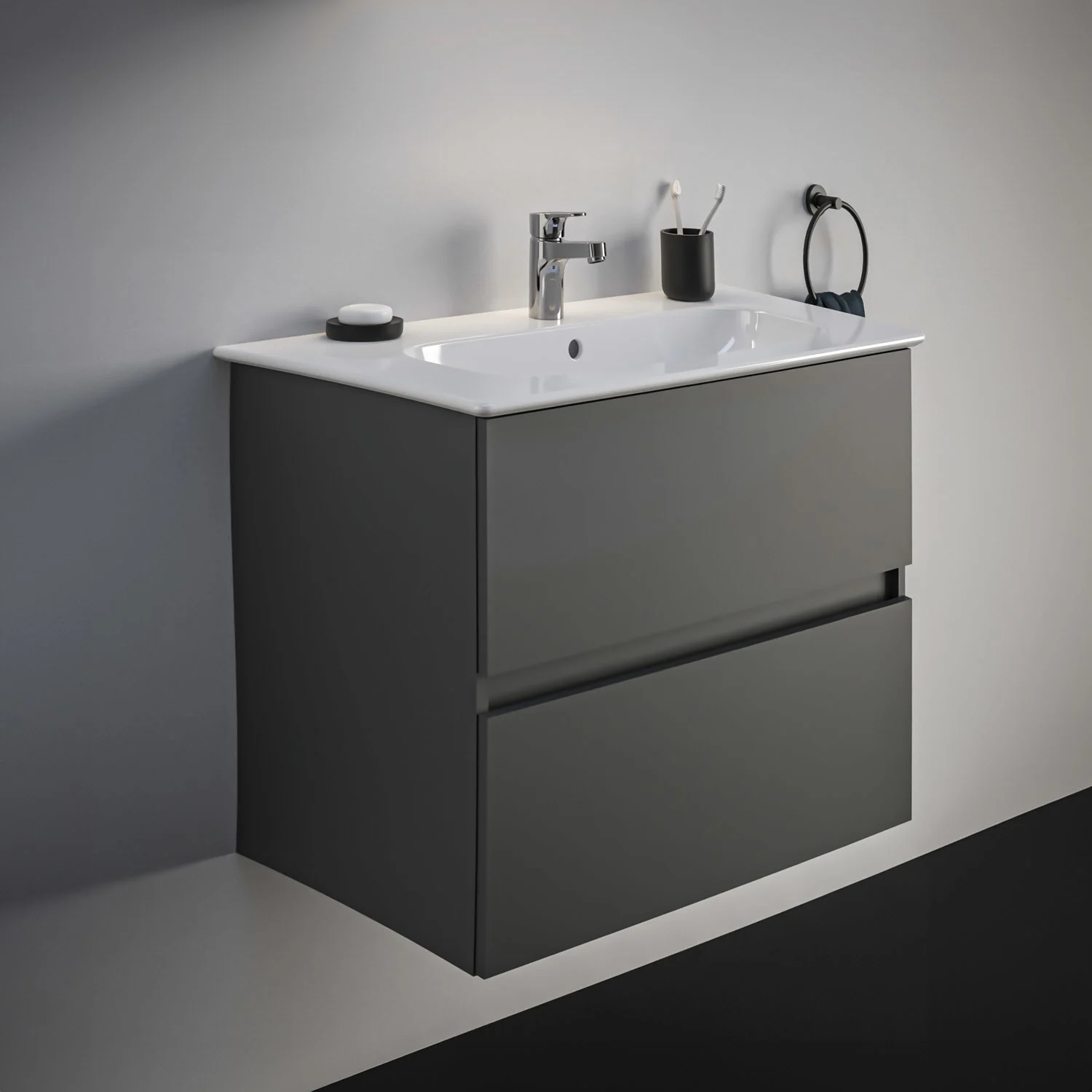 Ideal Standard Eurovit+ Waschtischunterschrank 2 Auszüge 60 x 44 x 55 cm