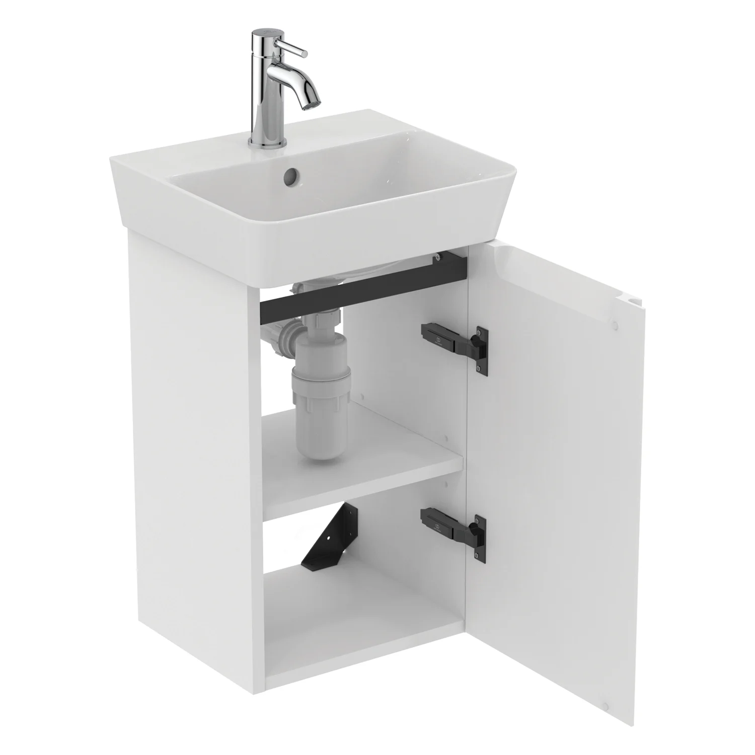 Szafka podumywalkowa Ideal Standard Finesse 35 cm z 1 drzwiami, zawiasy po prawej stronie, do umywalki małej Connect Air Cube Zdjęcie 6
