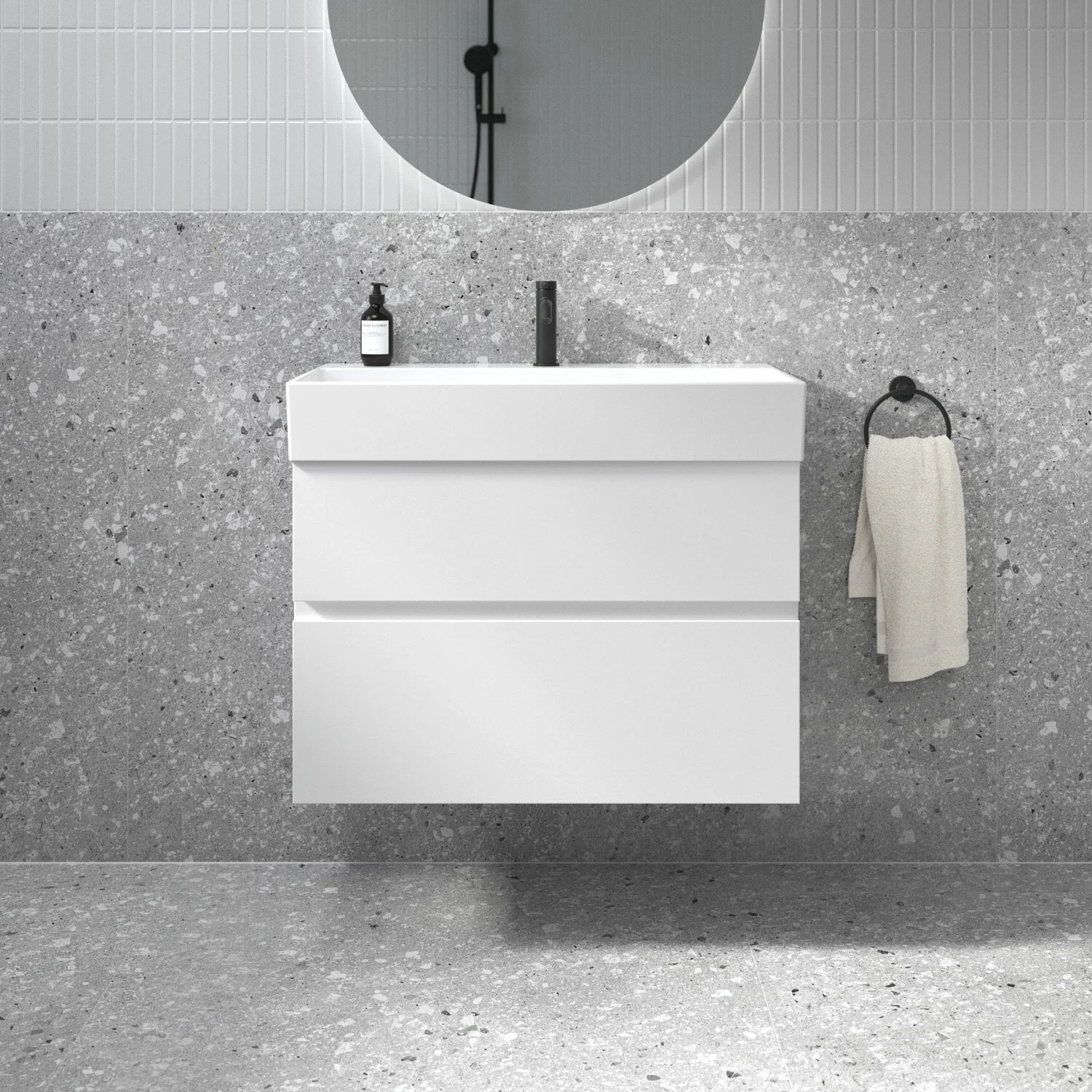 Umywalka Ideal Standard Lastani z szafką podumywalkową i baterią umywalkową 81,5 cm Zdjęcie 6