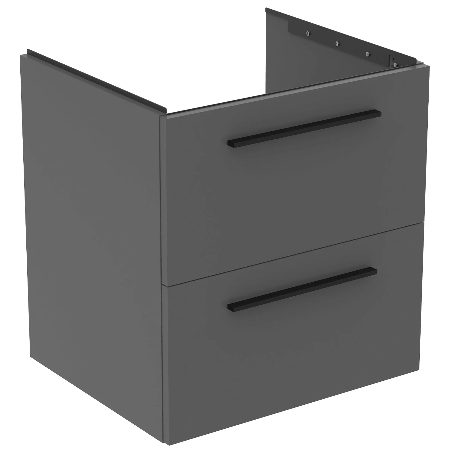 Szafka pod umywalkę szara z widokiem z przodu, Ideal Standard