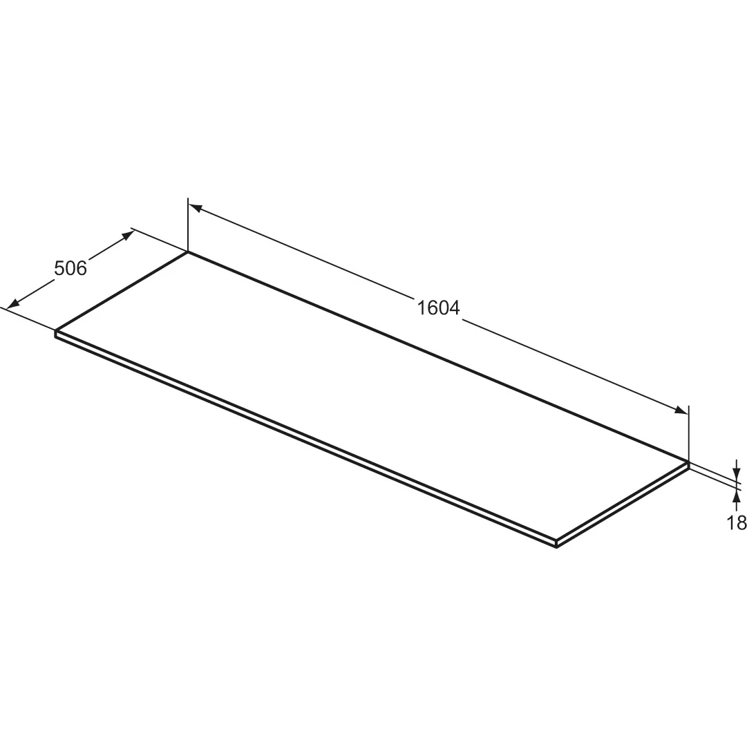 Ideal Standard i.life B Waschtischplatte 160,4 cm Bild 3