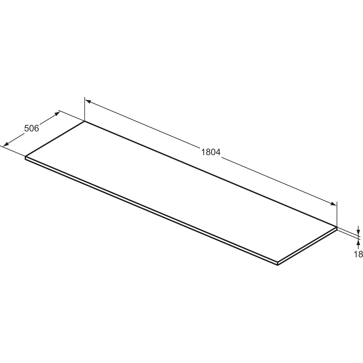 Ideal Standard i.life B Waschtischplatte 180,4 cm Bild 3
