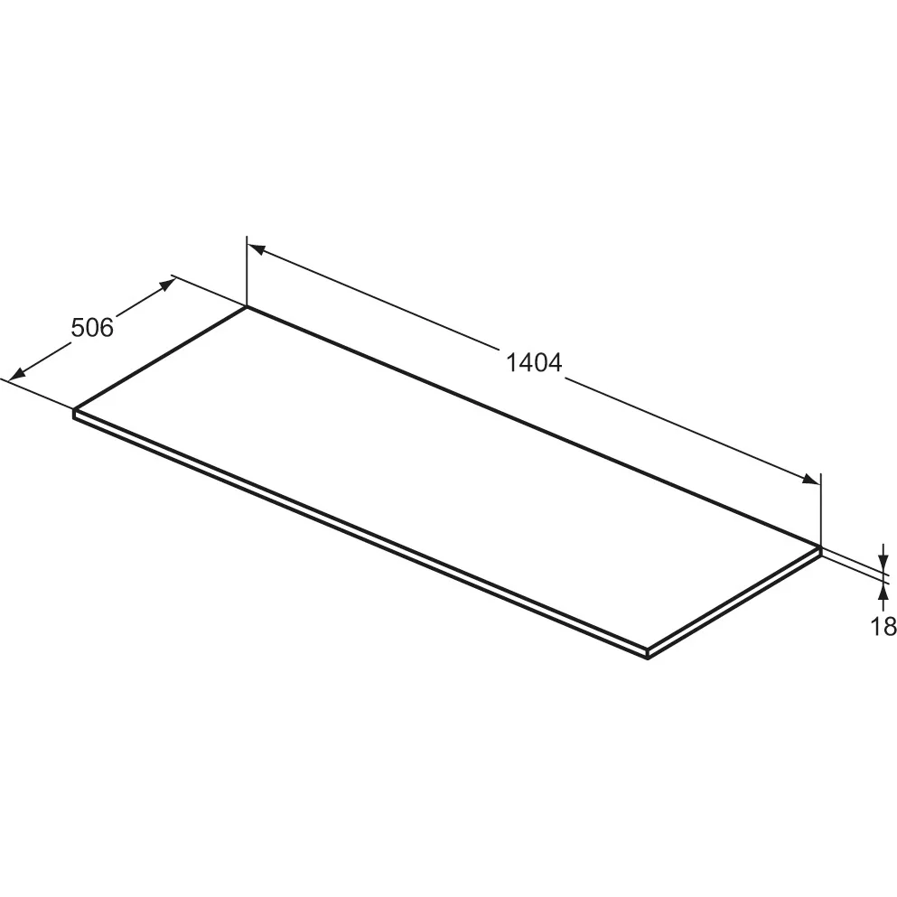 Ideal Standard i.life B Waschtischplatte 140,4 cm Bild 3
