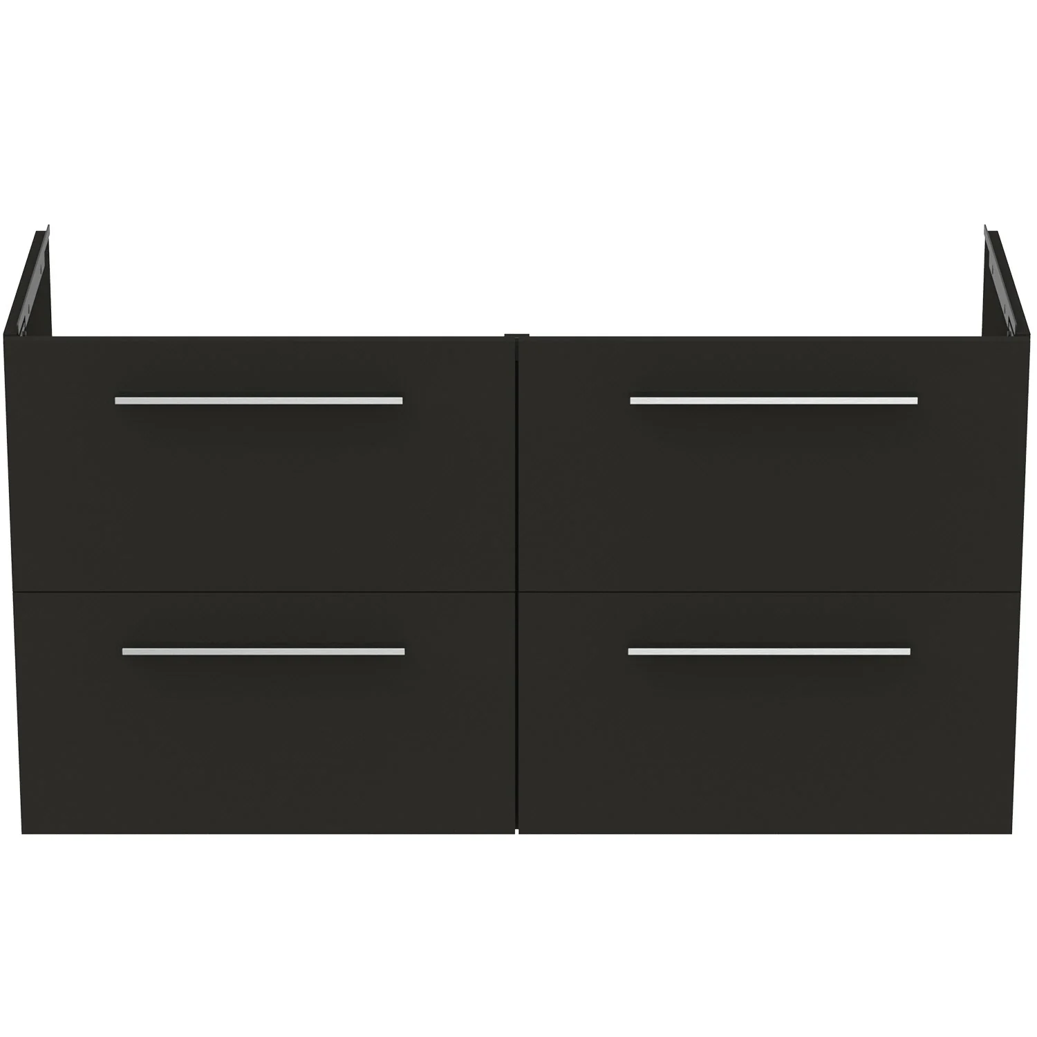 Czarna szafka pod umywalkę z czterema szufladami, Ideal Standard