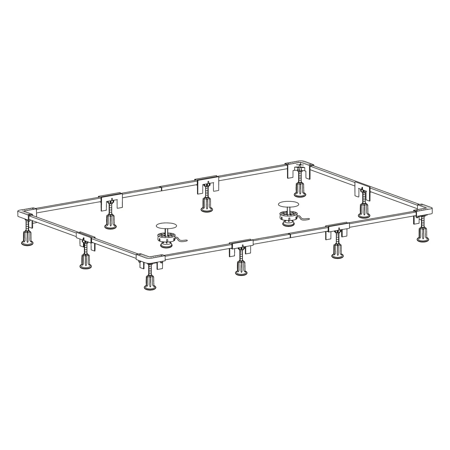 Ideal Standard Einbaurahmen Größe 2, von 70 x 130 cm bis 100 x 200 cm Bild 2