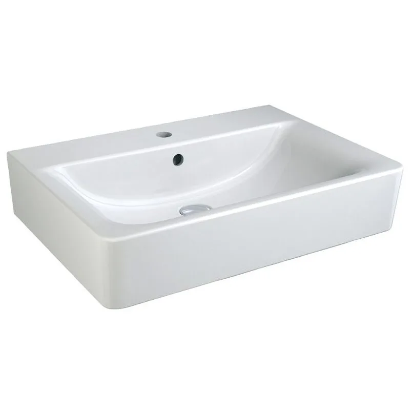 Ideal Standard Connect Waschtisch 65 cm, mit 1 Hahnloch, mit Überlauf
