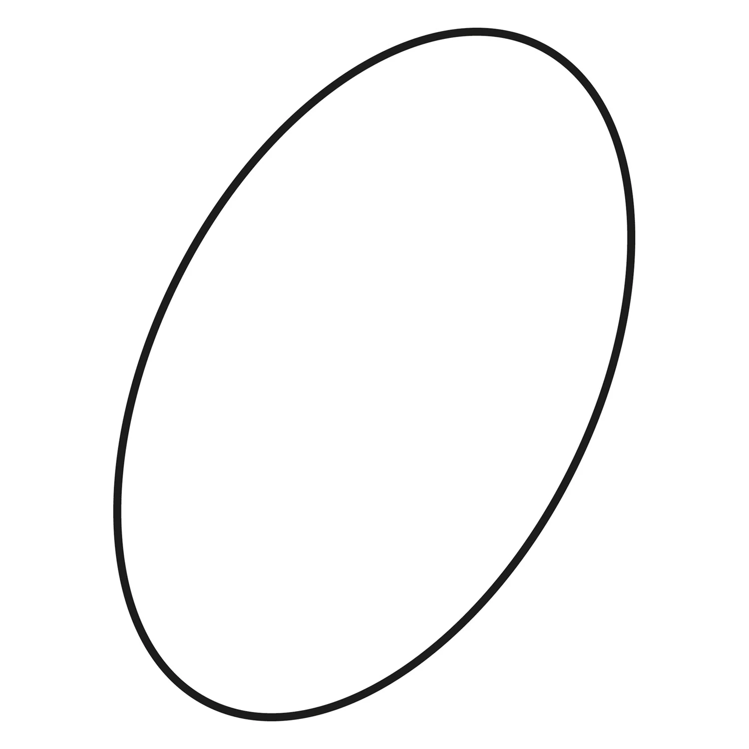 Owalna uszczelka w kolorze czarnym, Ideal Standard