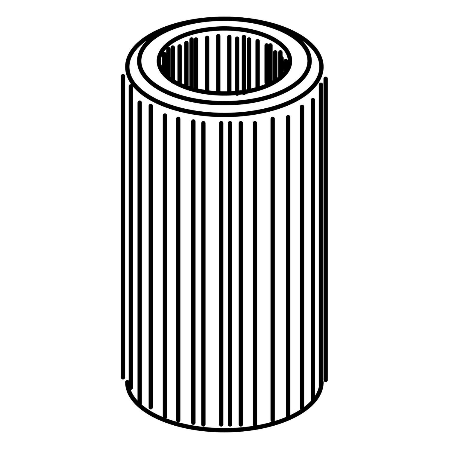 Rysunek techniczny żebrowanego uchwytu baterii, Ideal Standard