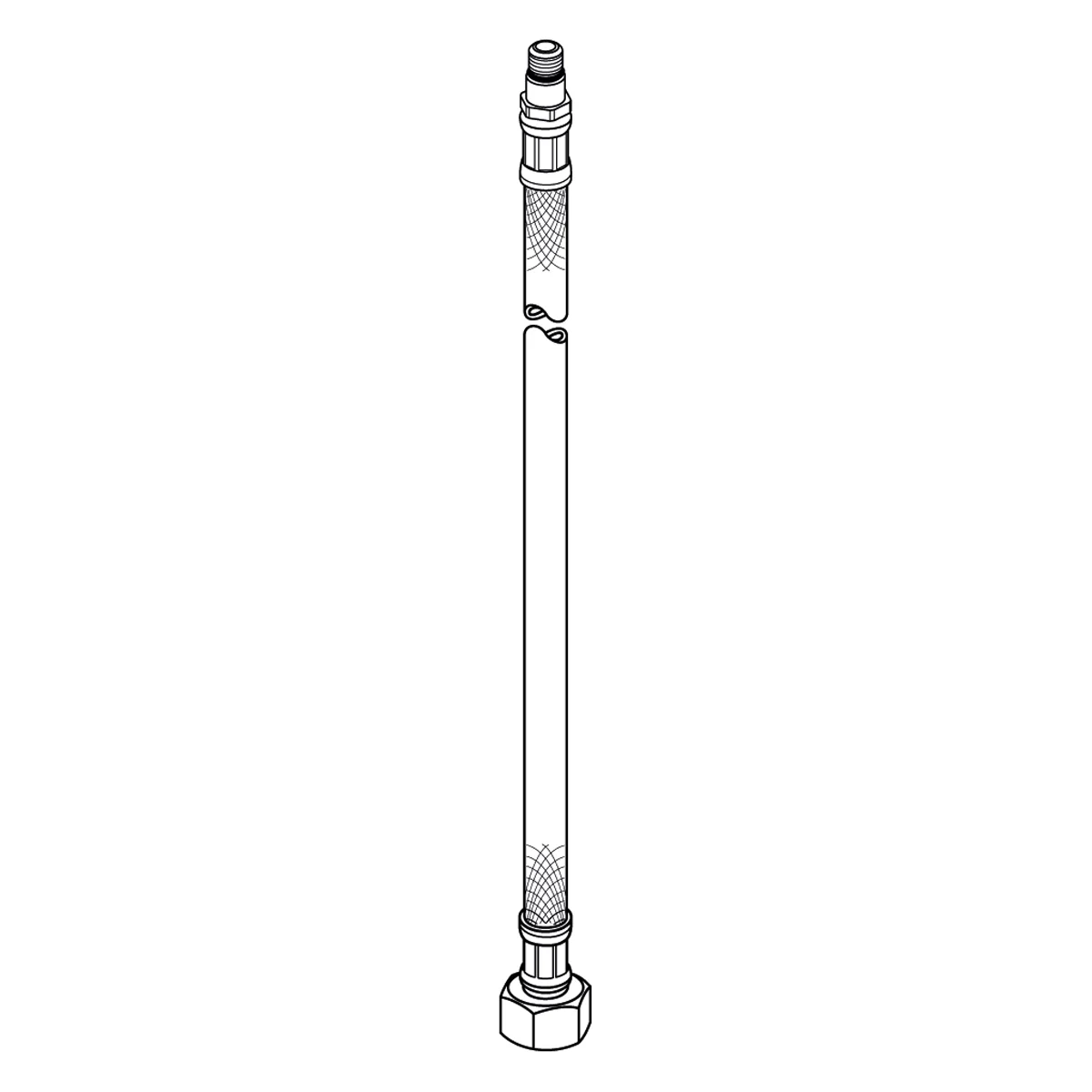 Rysunek techniczny elastycznego węża, Ideal Standard