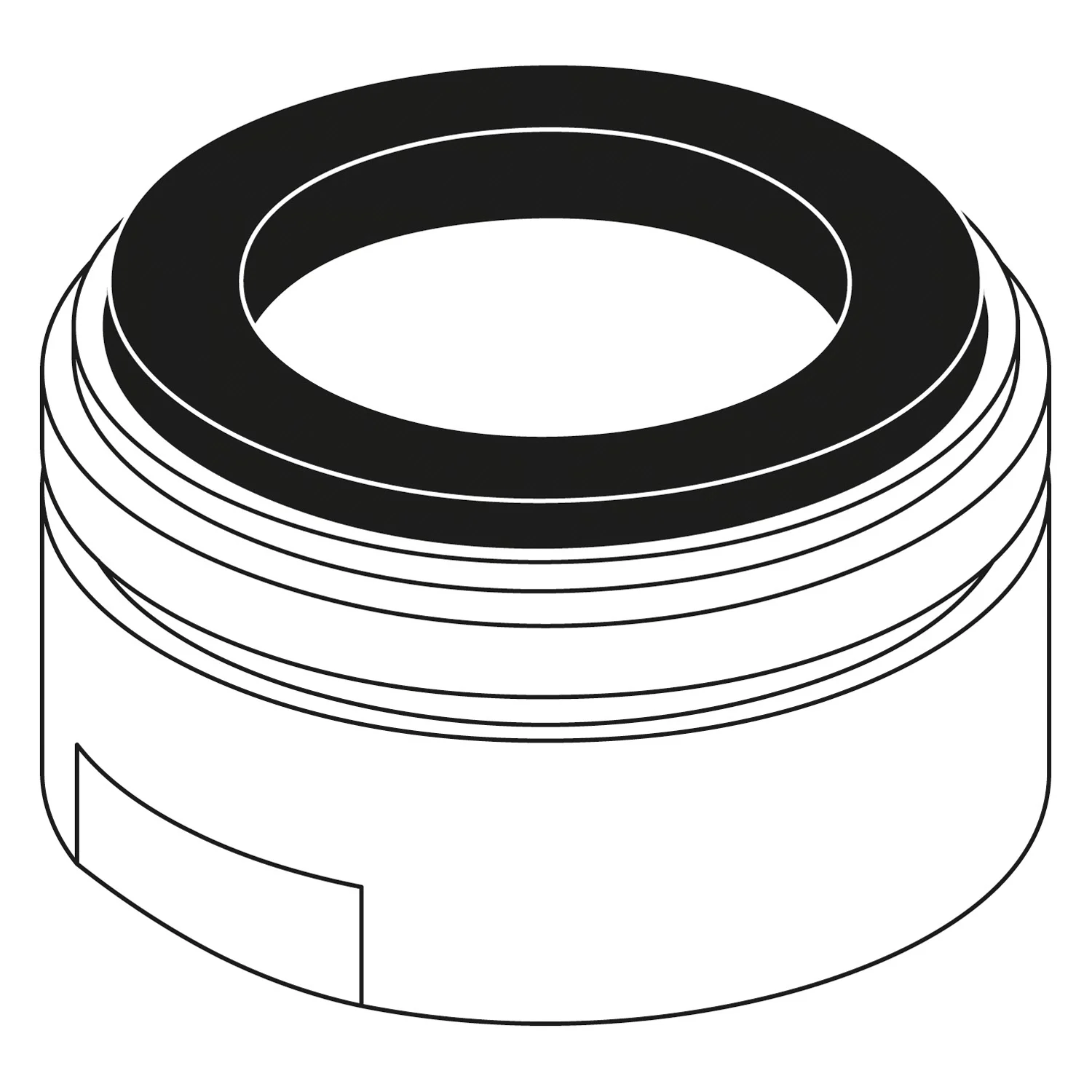 Rysunek techniczny okrągłego aeratora, Ideal Standard