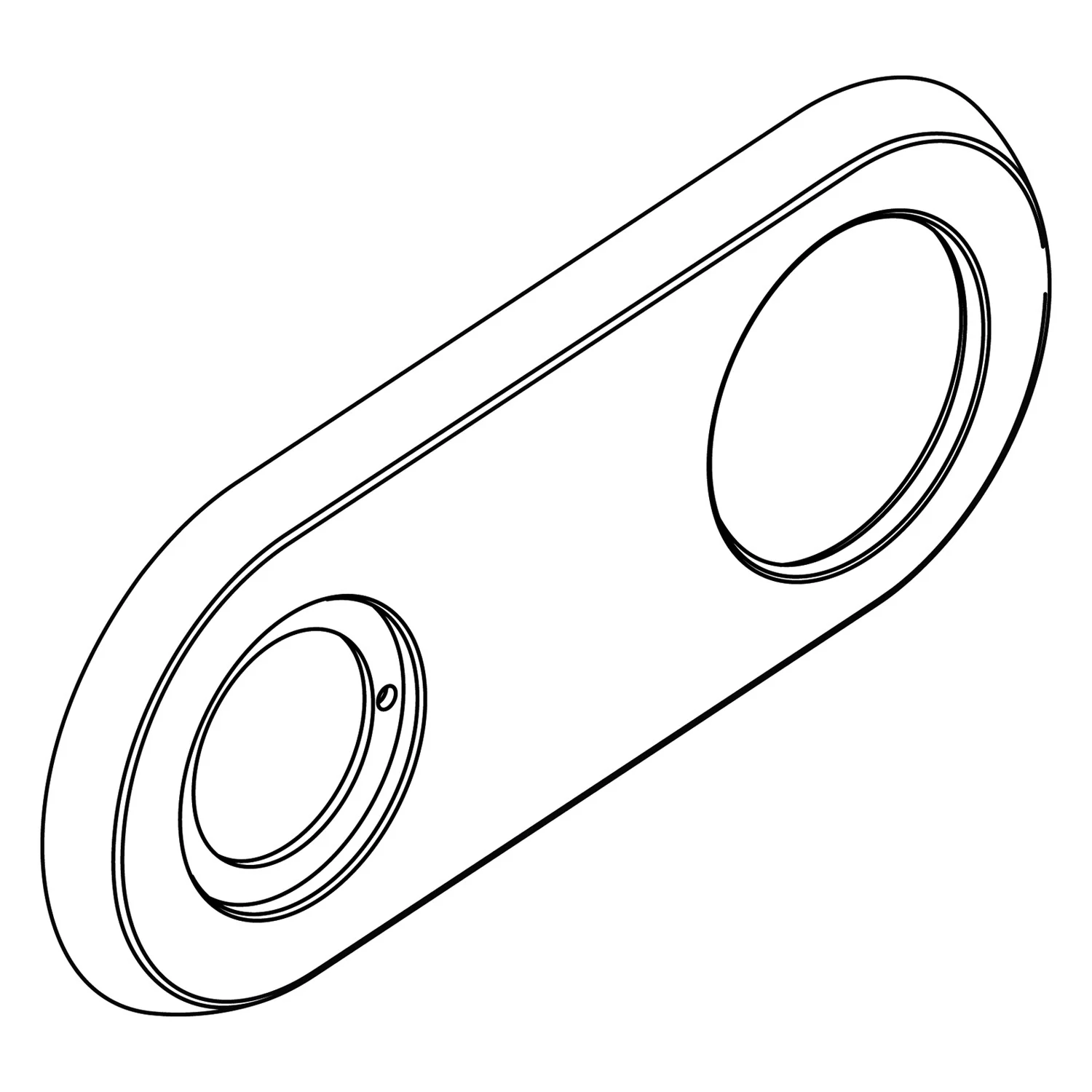 Rysunek techniczny owalnej rozety, Ideal Standard