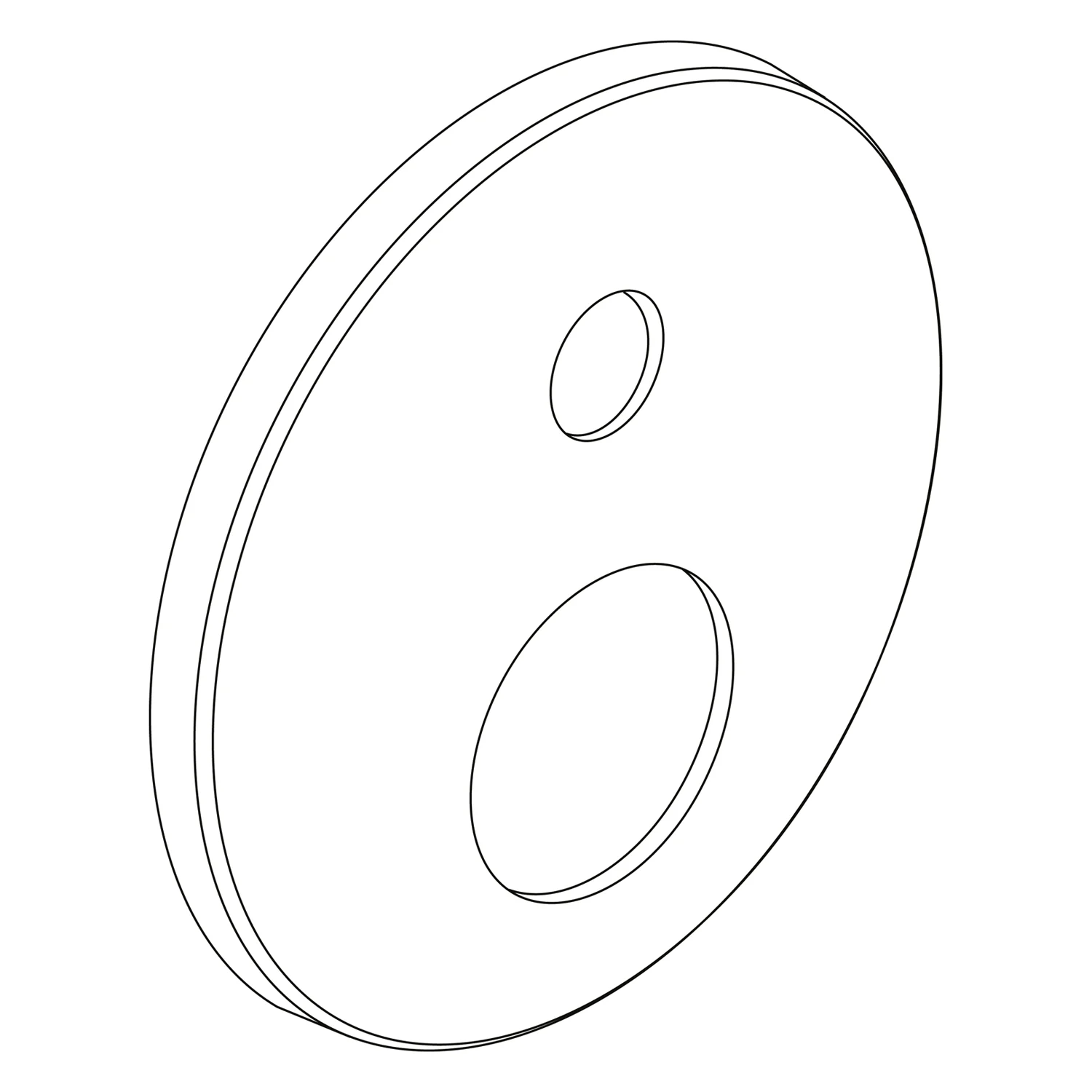 Rysunek techniczny okrągłej rozety, Ideal Standard