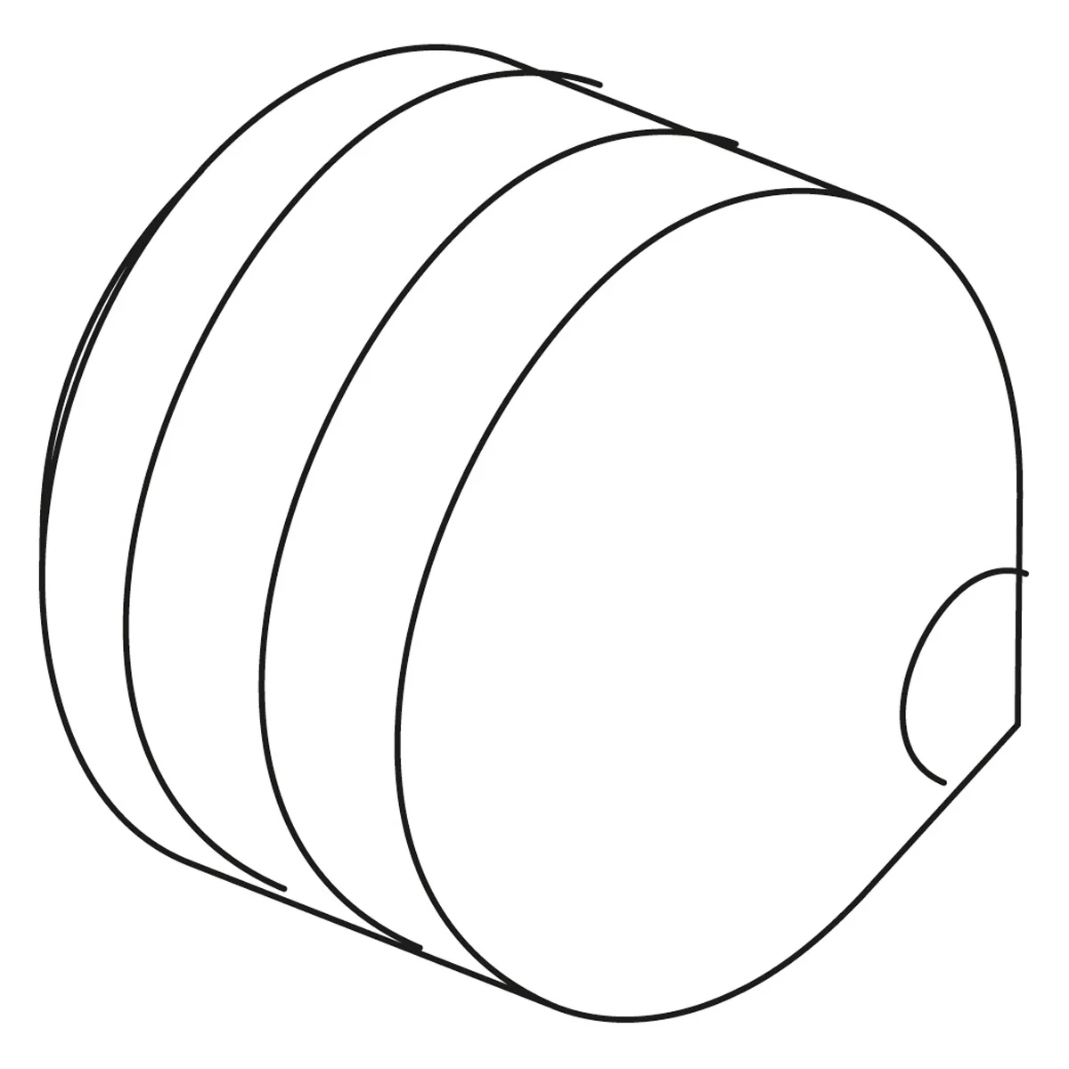 Rysunek techniczny okrągłej części obudowy, Ideal Standard