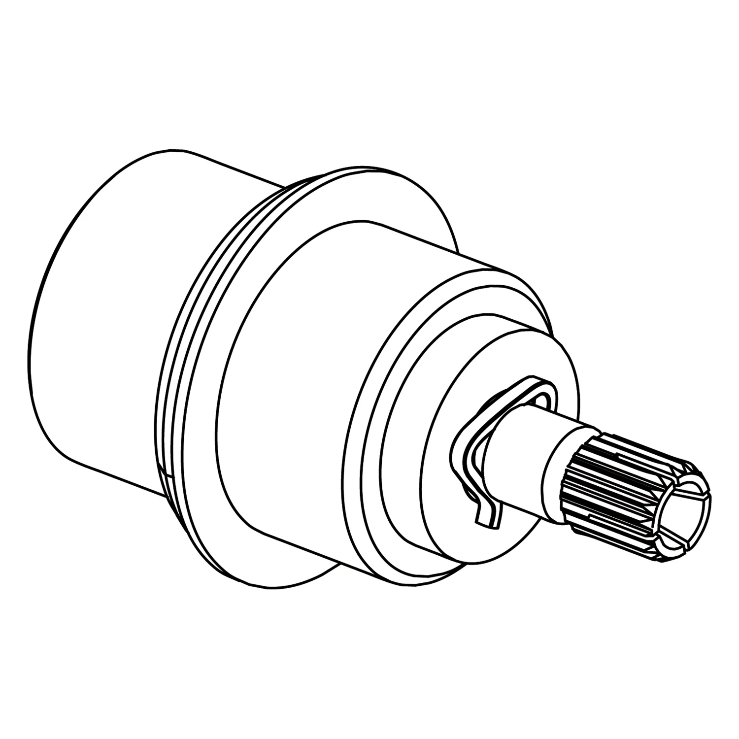 Rysunek techniczny cylindrycznego zaworu, Ideal Standard