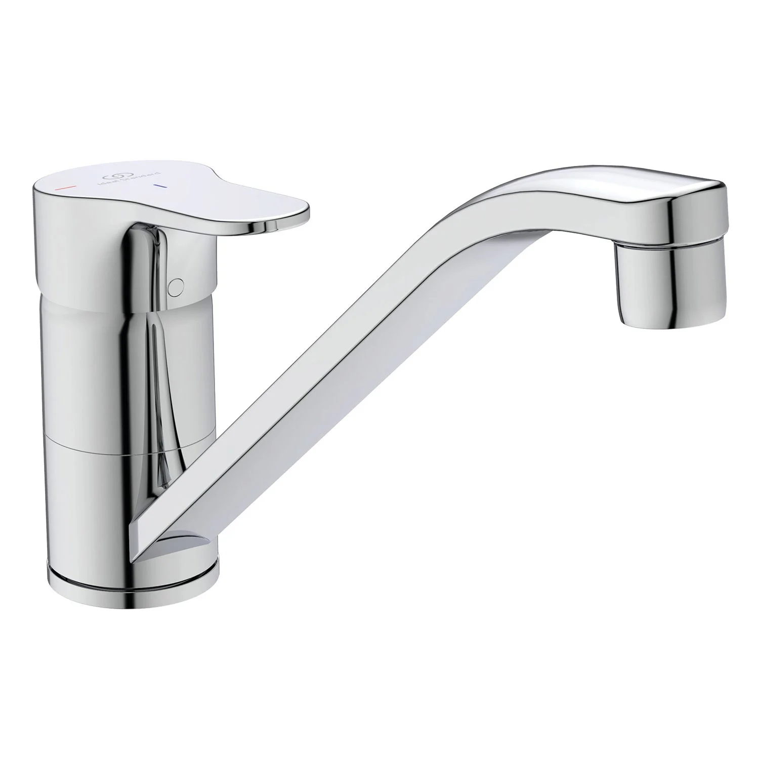 Chromowana bateria kuchenna widok z przodu, Ideal Standard
