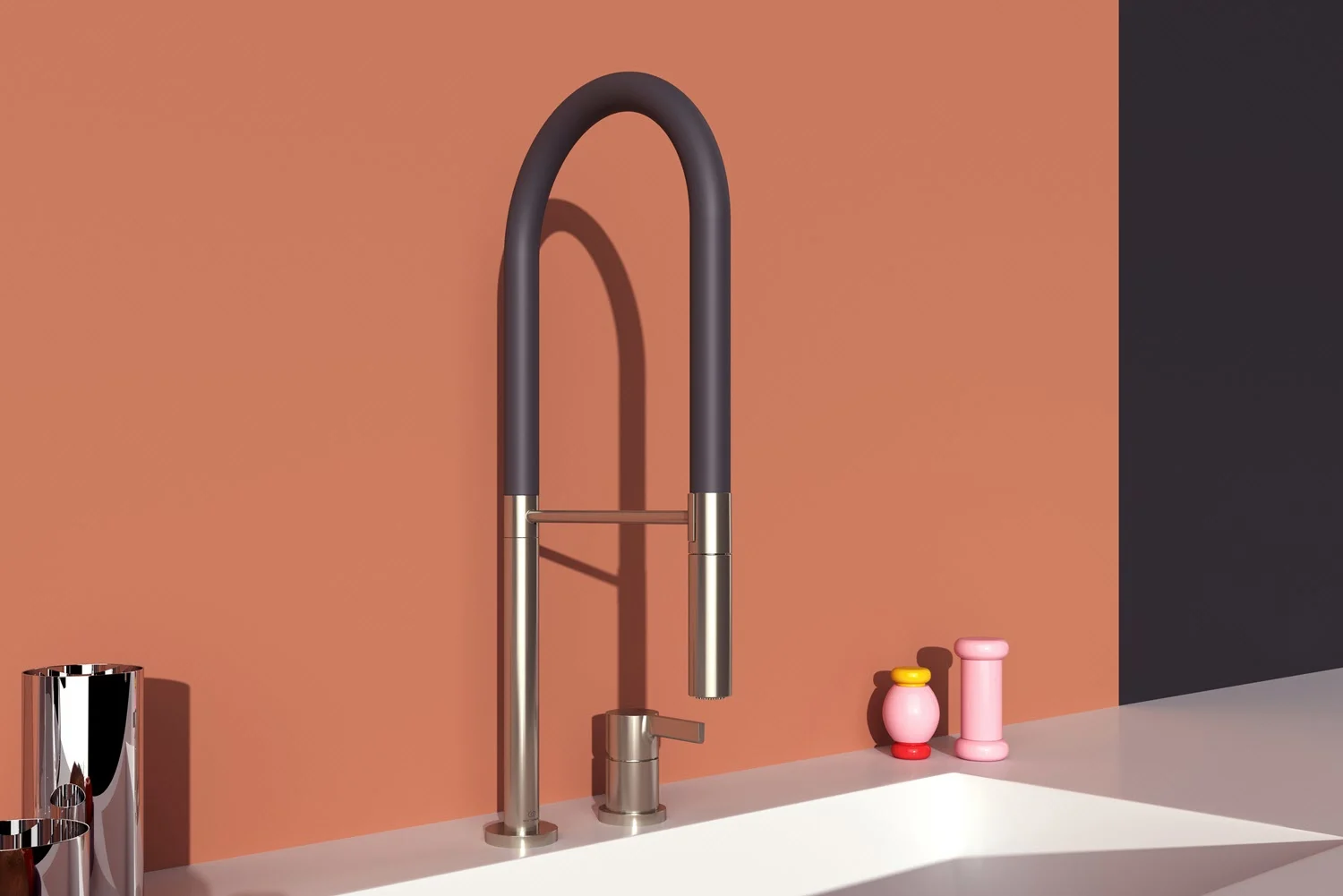 Ideal Standard Gusto – bateria kuchenna z 2 otworami, zasięg 22,5 cm, rączka Semi-Pro z 2 funkcjami Zdjęcie 8