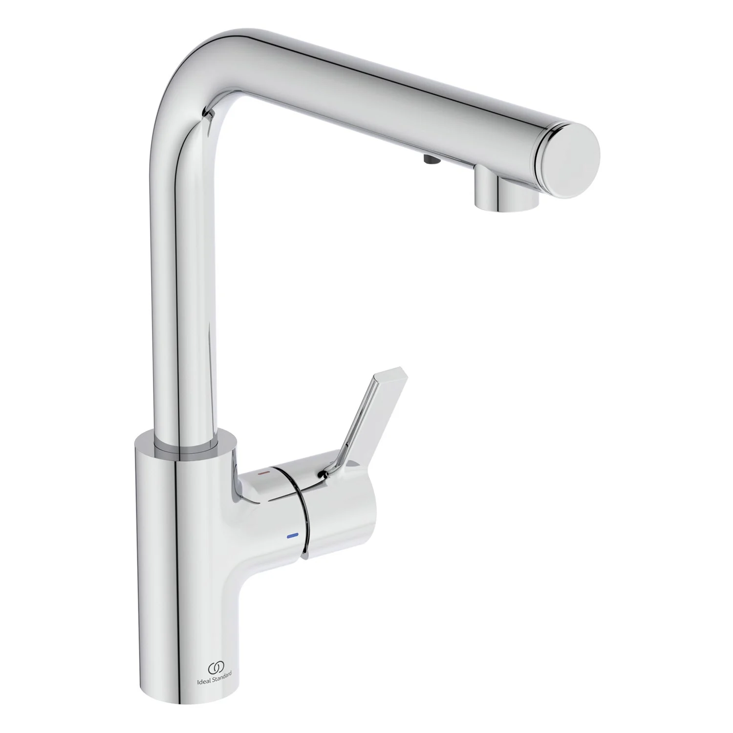 Chromowany kran kuchenny widok z boku, Ideal Standard