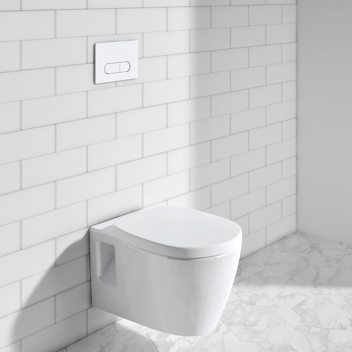 Toaleta podwieszana w nowoczesnej łazience, Ideal Standard