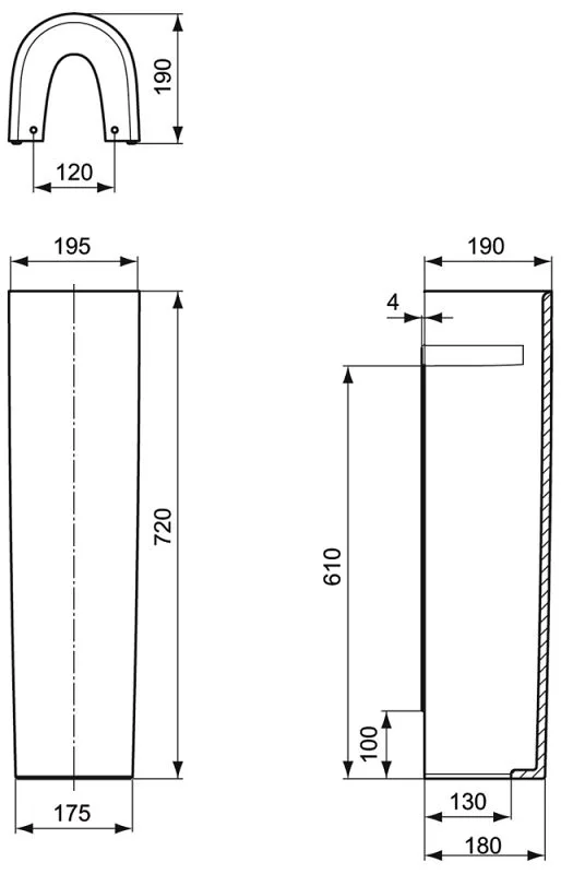 Ideal Standard Connect Standsäule für Waschtische Bild 3