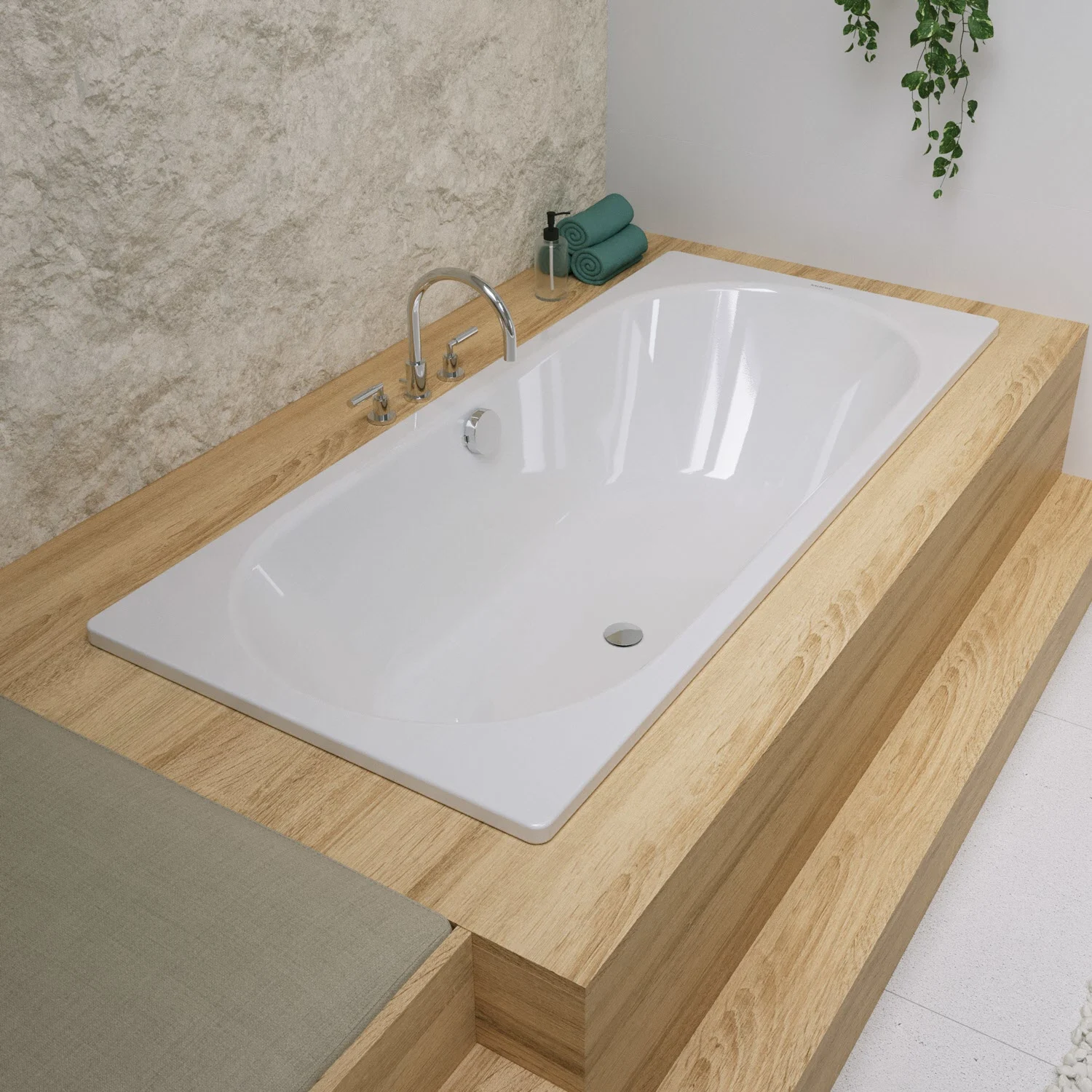 Kaldewei CLASSIC DUO Mod. 110 Badewanne 180 x 80 cm, mit Invisible Grip
