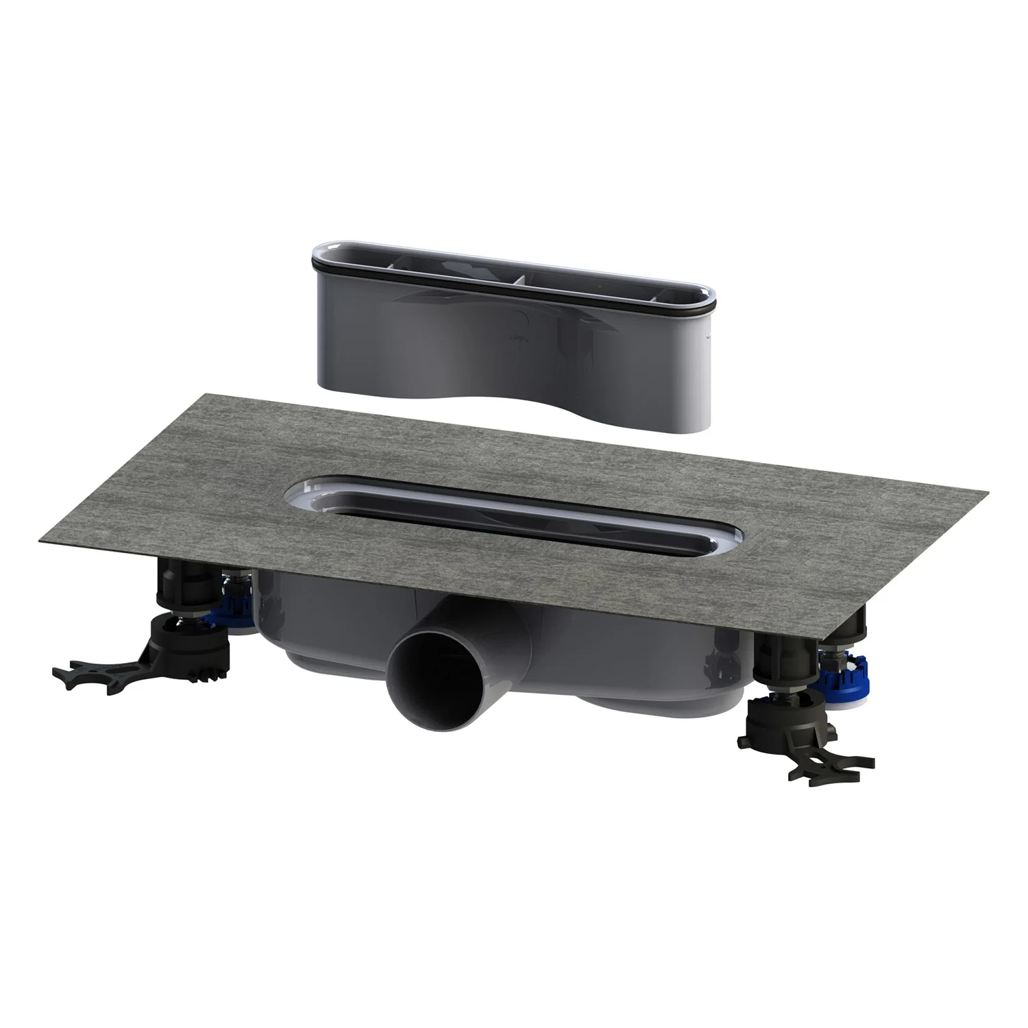 Kaldewei FLOWPOINT-Set Punktablauf 2410 mit FLOWDRAIN 4203 horizontal regular Bild 8