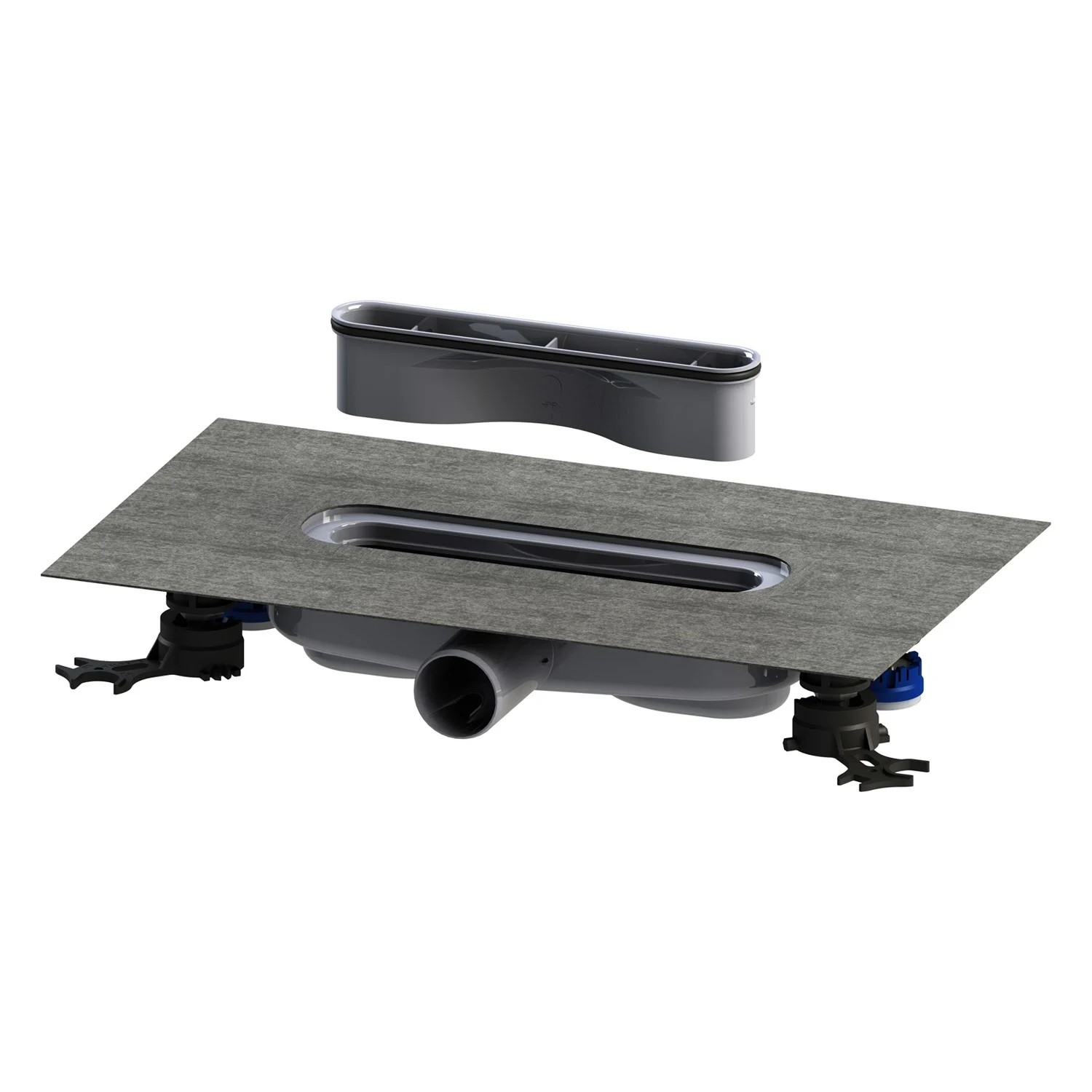 Kaldewei FLOWPOINT-Set Punktablauf 2410 mit FLOWDRAIN 4204 horizontal flat Bild 8