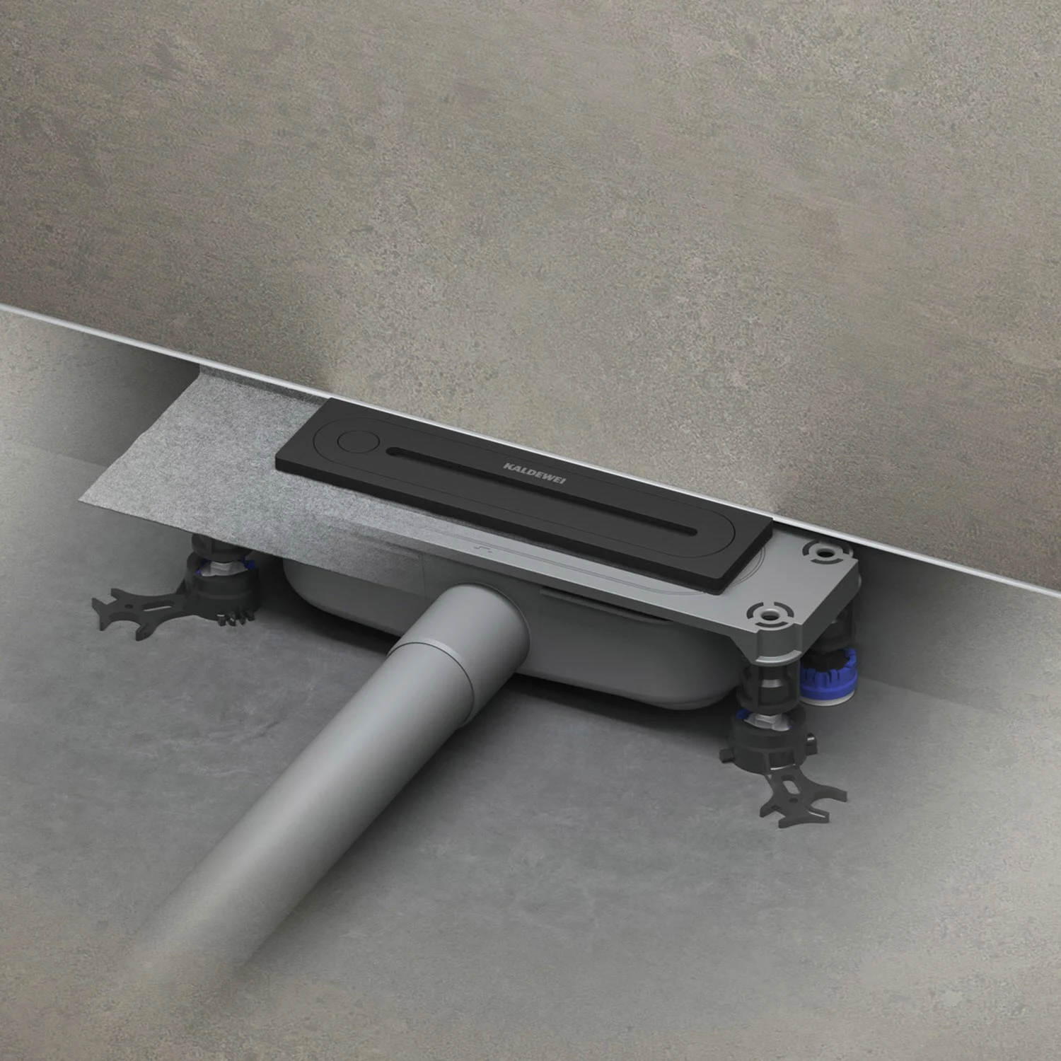 Kaldewei FLOWPOINT-Set Punktablauf 2410 mit FLOWDRAIN 4203 horizontal regular