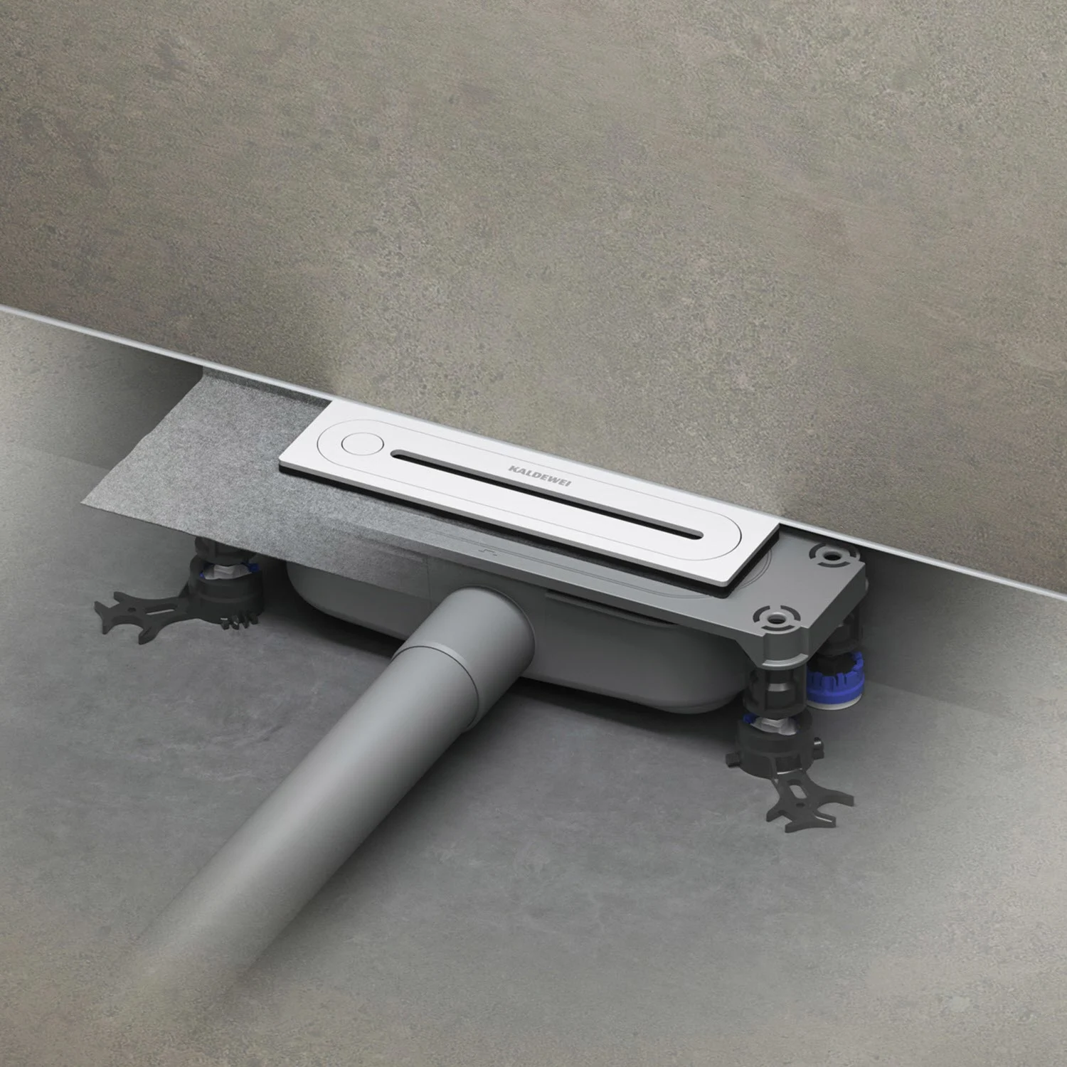 Kaldewei FLOWPOINT-Set Punktablauf 2410 mit FLOWDRAIN 4204 horizontal flat