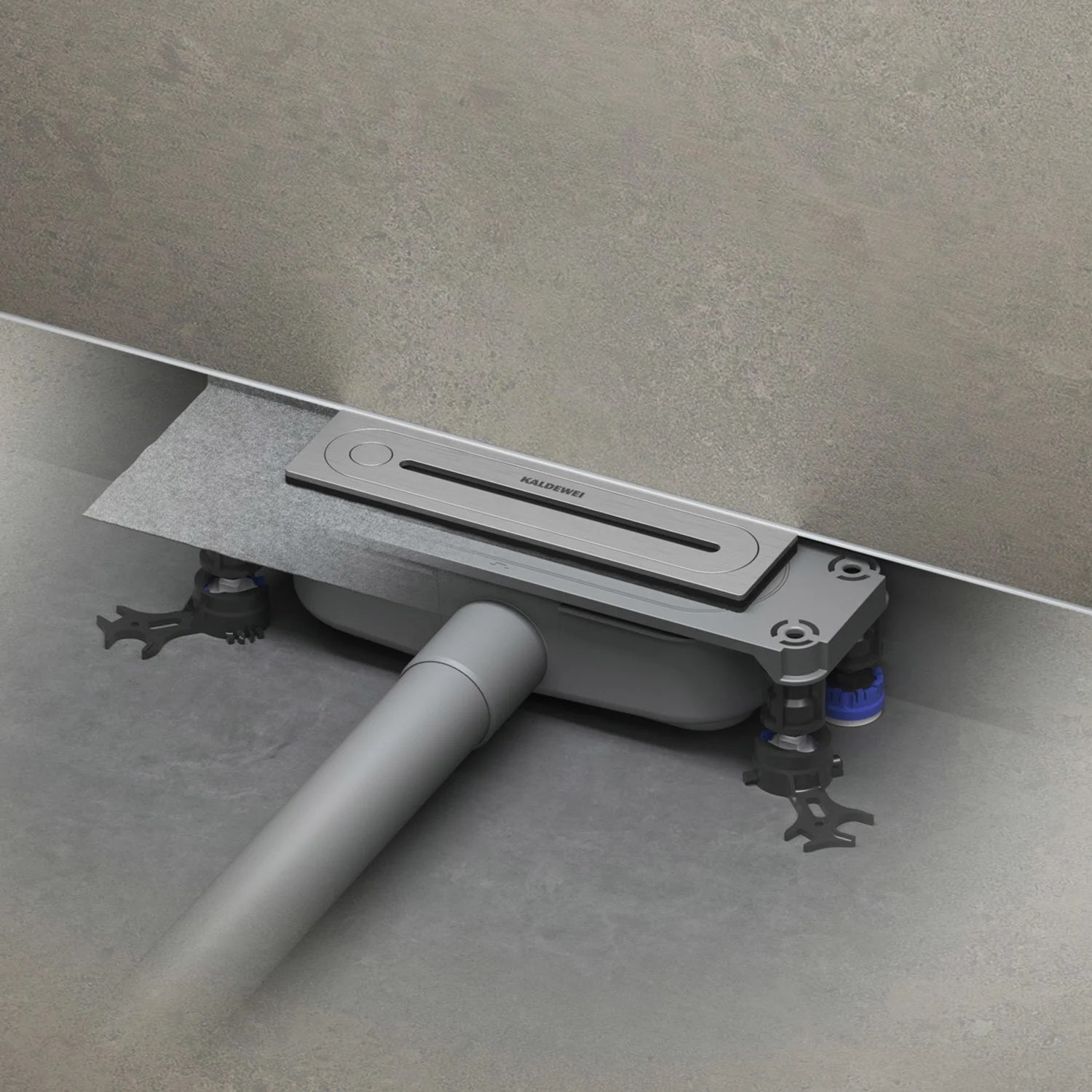 Kaldewei FLOWPOINT-Set Punktablauf 2410 mit FLOWDRAIN 4204 horizontal flat