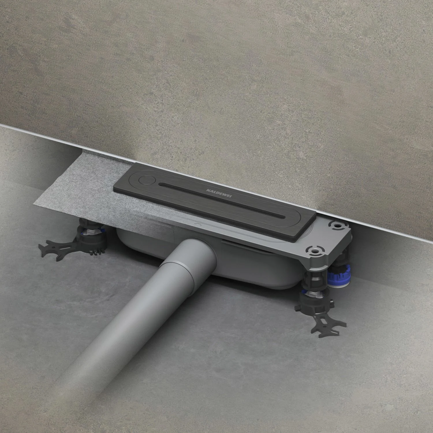 Kaldewei FLOWPOINT-Set Punktablauf 2410 mit FLOWDRAIN 4203 horizontal regular