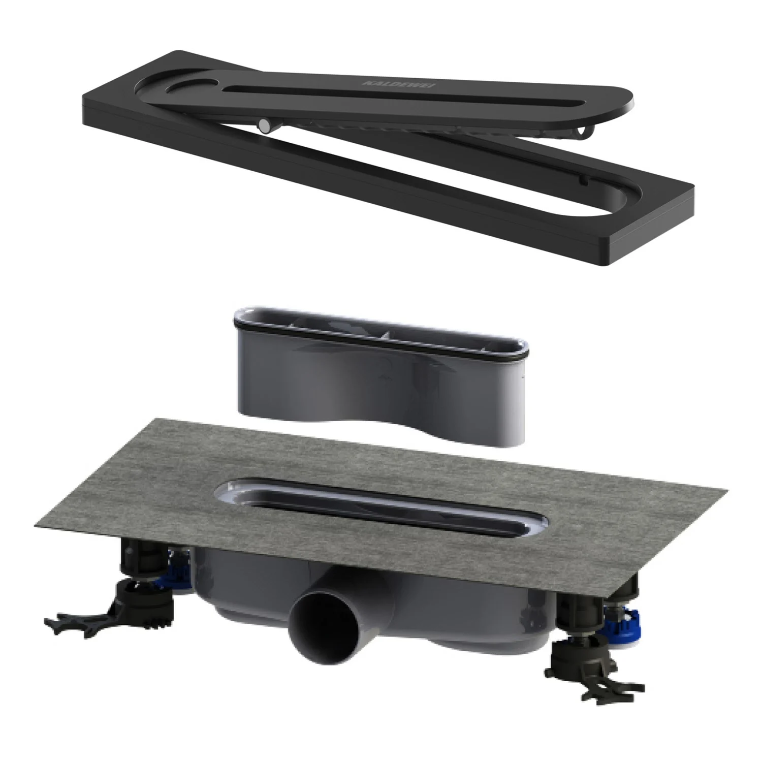 Kaldewei FLOWPOINT-Set Punktablauf 2410 mit FLOWDRAIN 4203 horizontal regular Bild 2