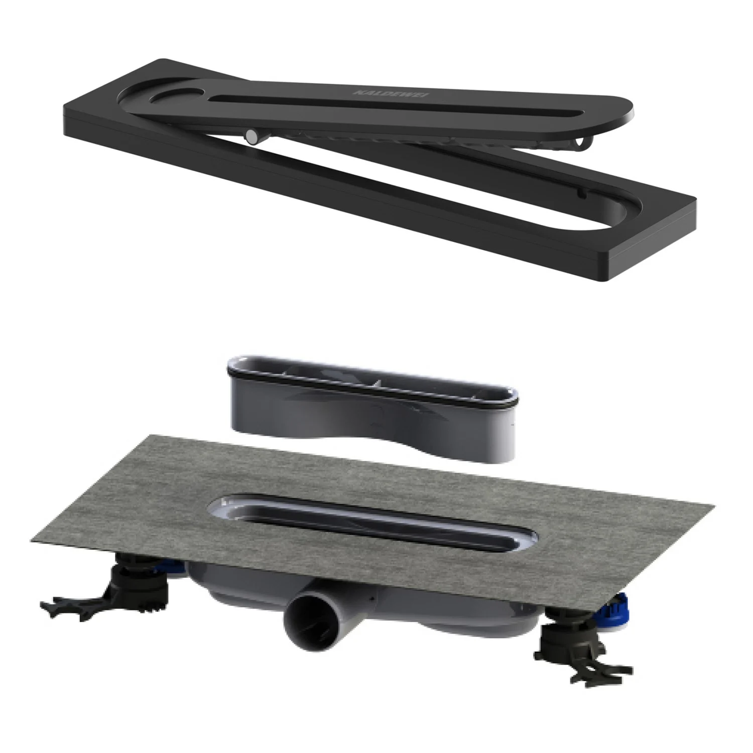 Kaldewei FLOWPOINT-Set Punktablauf 2410 mit FLOWDRAIN 4204 horizontal flat Bild 2