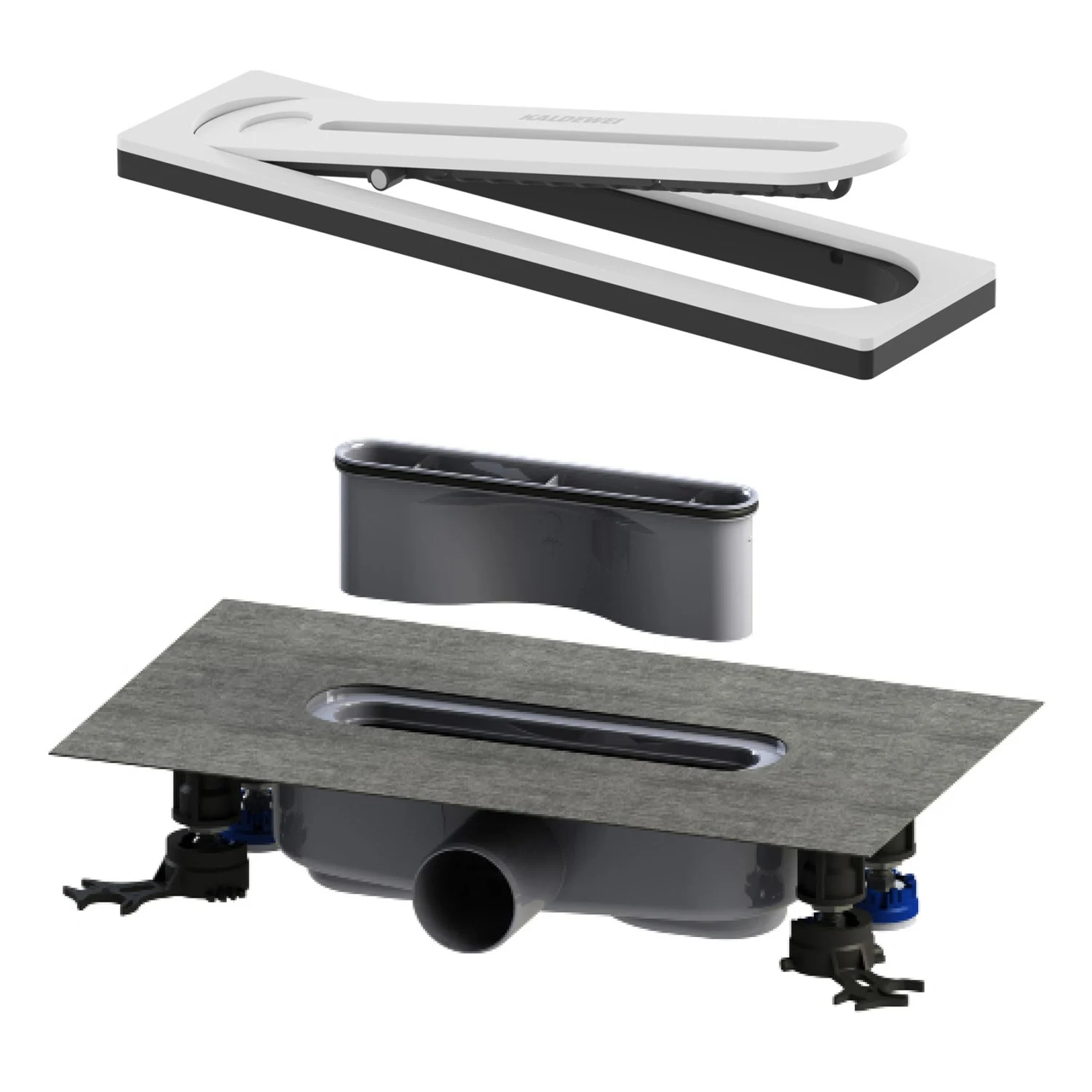 Kaldewei FLOWPOINT-Set Punktablauf 2410 mit FLOWDRAIN 4203 horizontal regular Bild 2