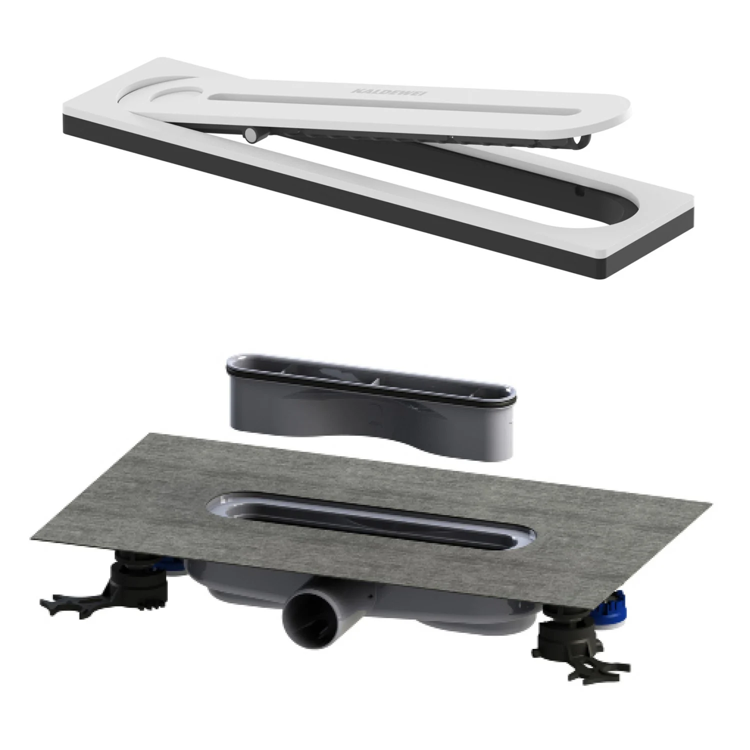 Kaldewei FLOWPOINT-Set Punktablauf 2410 mit FLOWDRAIN 4204 horizontal flat Bild 2