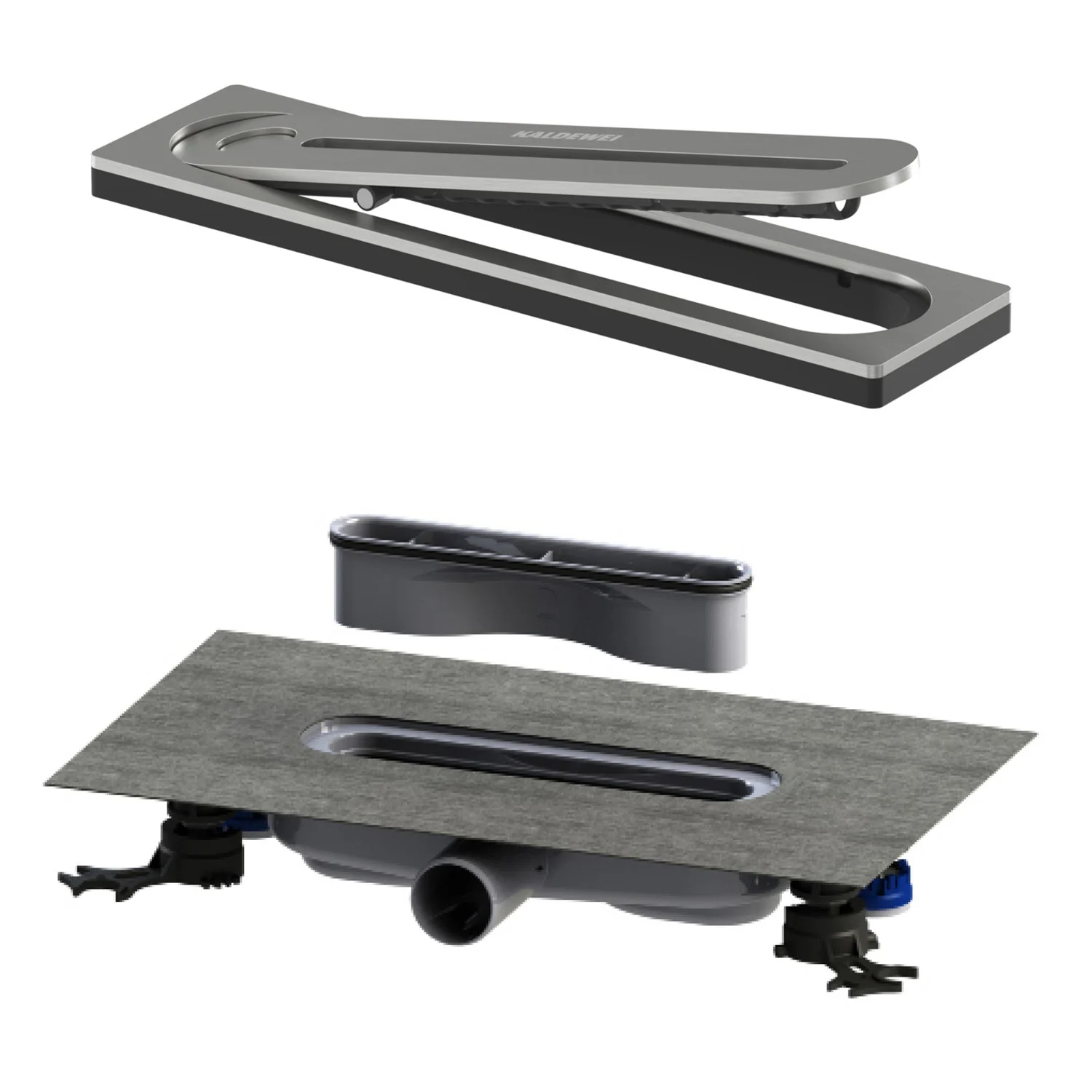 Kaldewei FLOWPOINT-Set Punktablauf 2410 mit FLOWDRAIN 4204 horizontal flat Bild 2