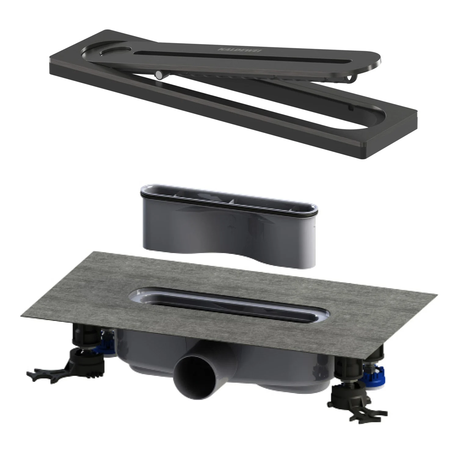 Kaldewei FLOWPOINT-Set Punktablauf 2410 mit FLOWDRAIN 4203 horizontal regular Bild 2