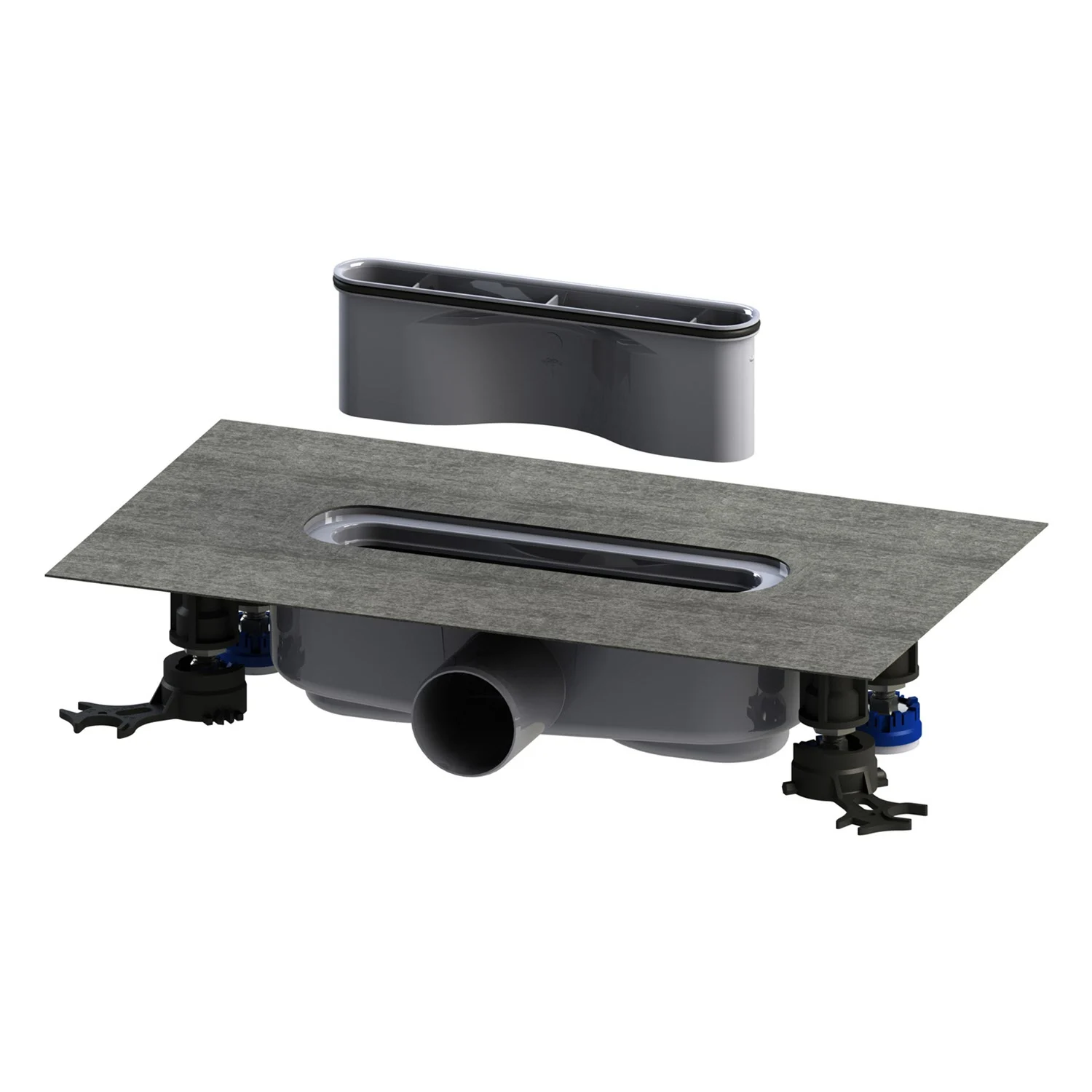 Kaldewei FLOWPOINT-Set Punktablauf 2410 mit FLOWDRAIN 4203 horizontal regular Bild 9