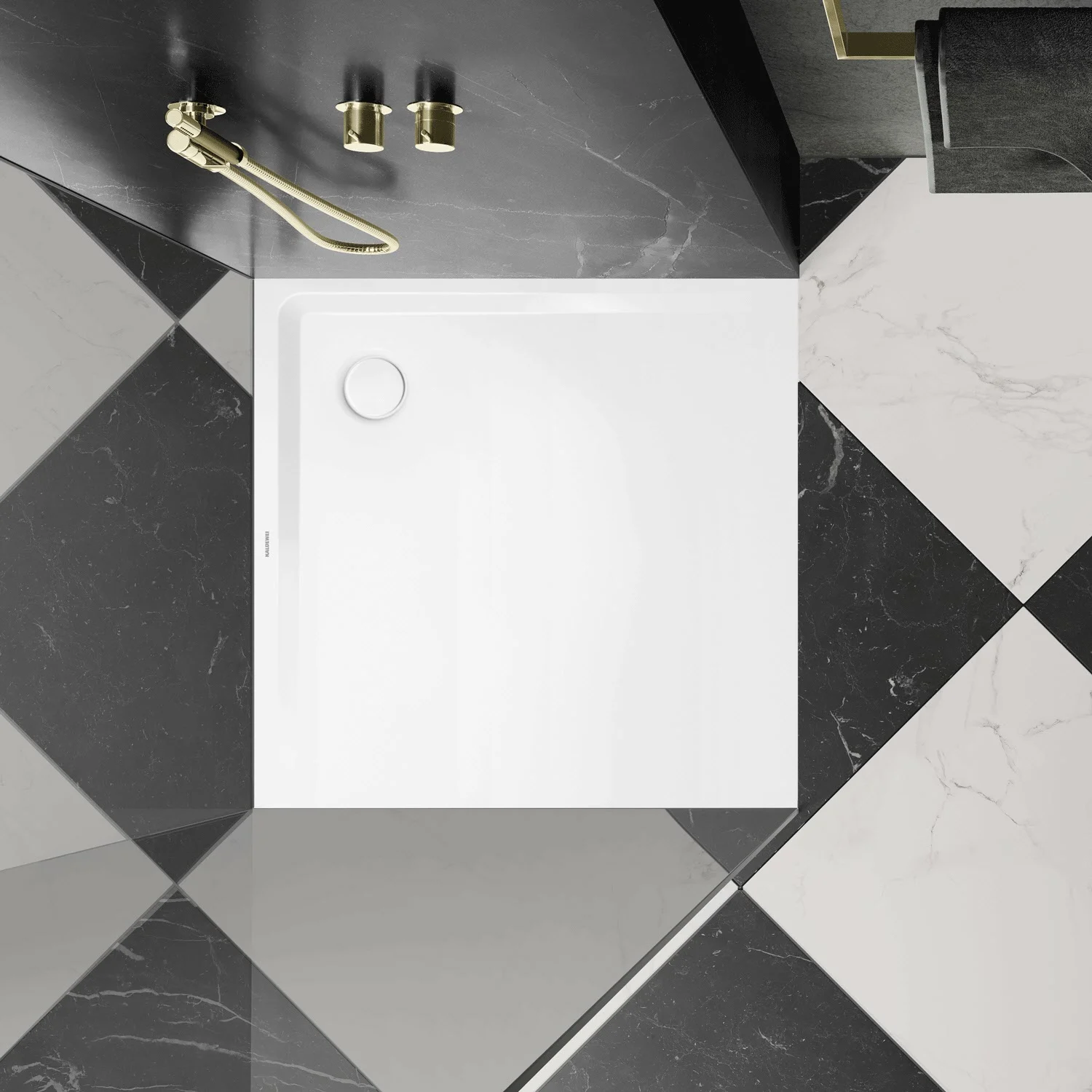 Kaldewei SUPERPLAN 1858-1 Duschwanne 100 x 100 cm