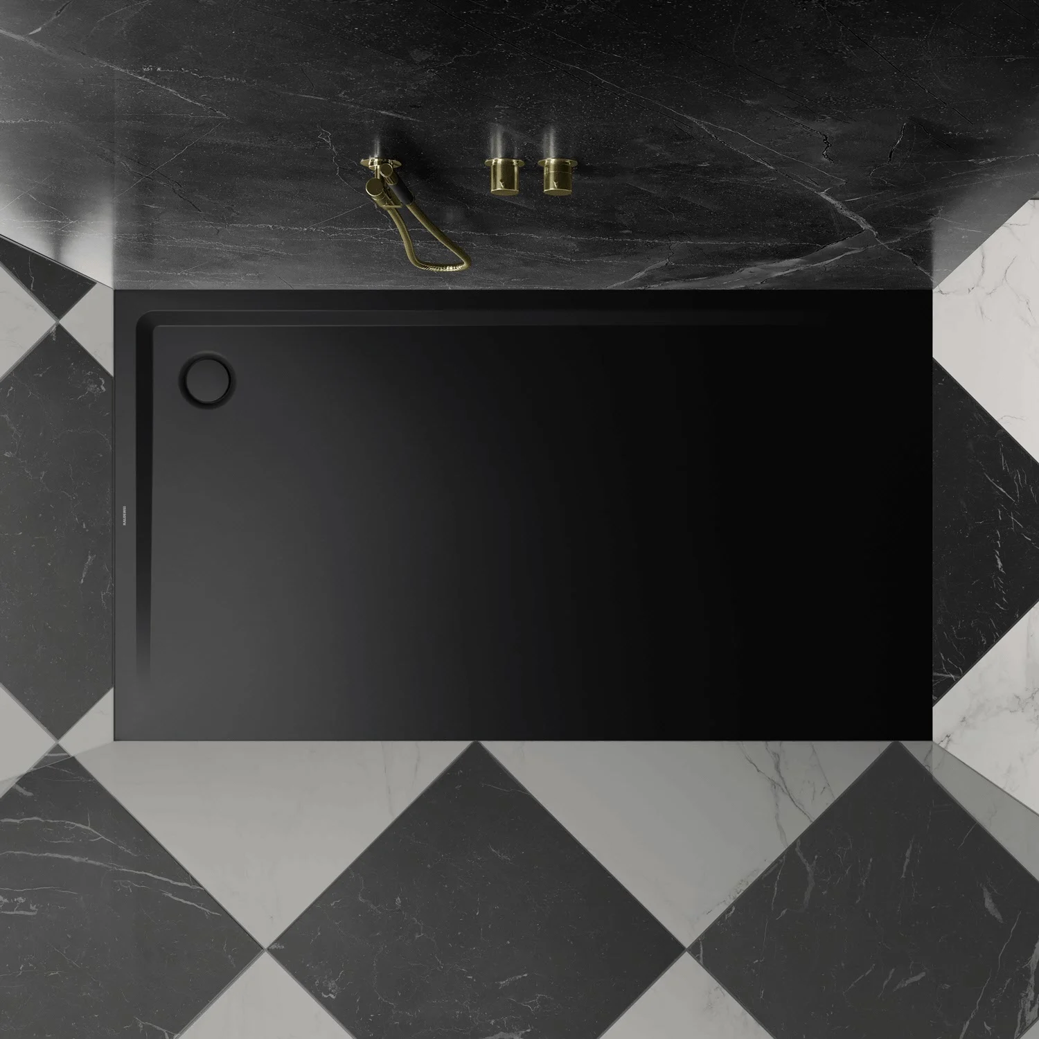 Kaldewei SUPERPLAN 1854-5 Duschwanne 90 x 150 cm, inkl. Wannenträger extraflach