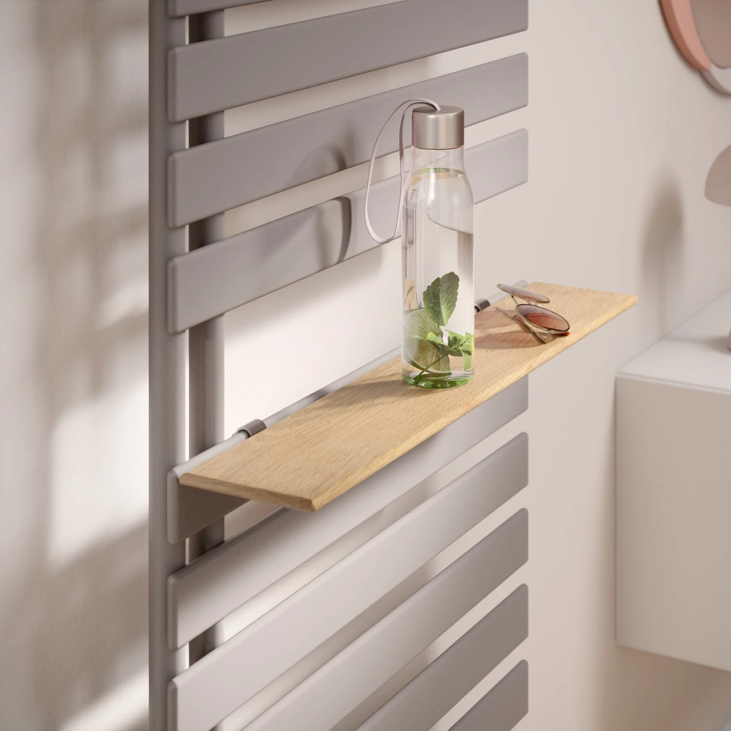 Kermi Credo Half flat -E Badheizkörper 60 x 103,9 cm, mit Elektro-Set WWS links Bild 6