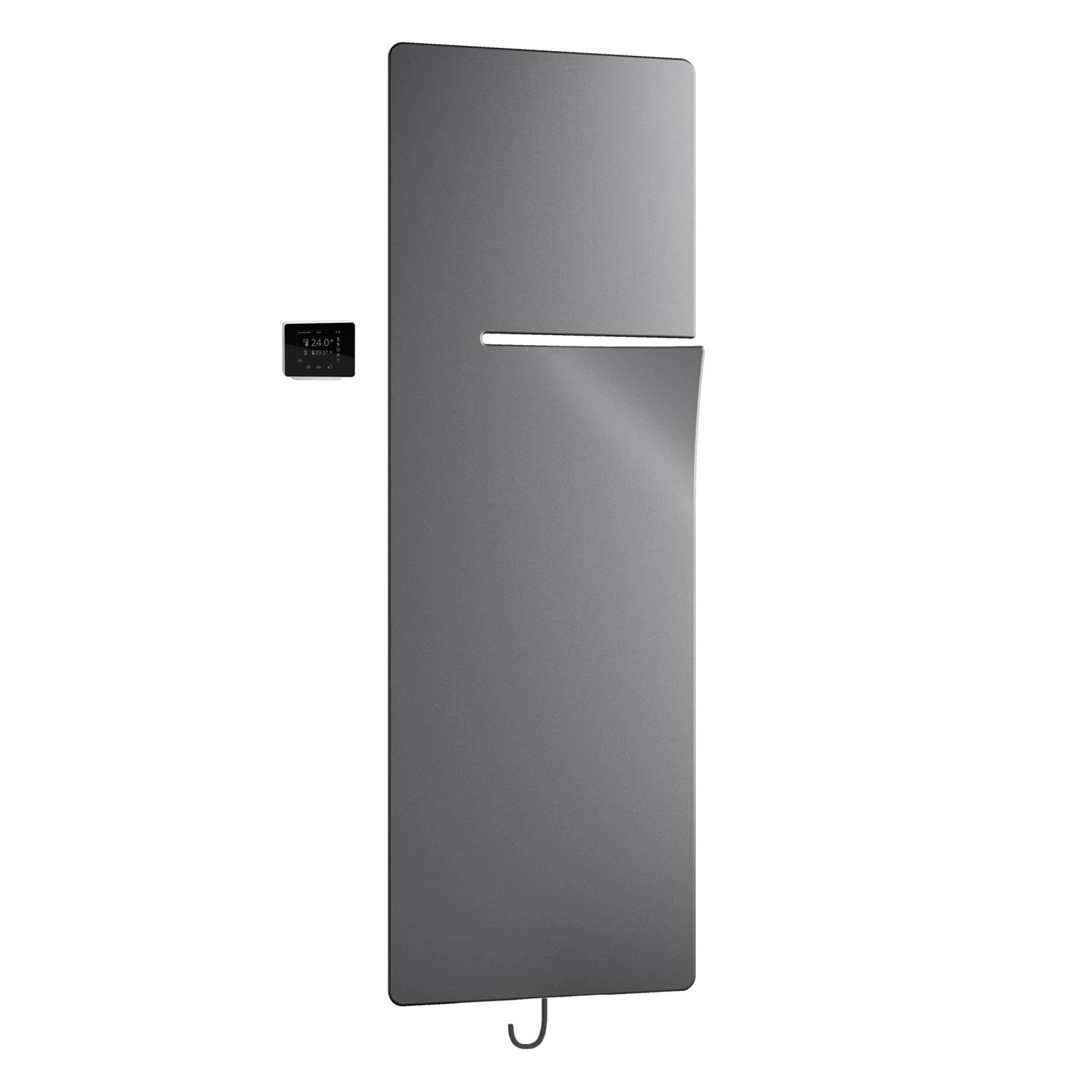 Grzejnik łazienkowy Kermi Ineo-E 60 x 180 cm wraz z zestawem elektrycznym WRX (po lewej stronie)
