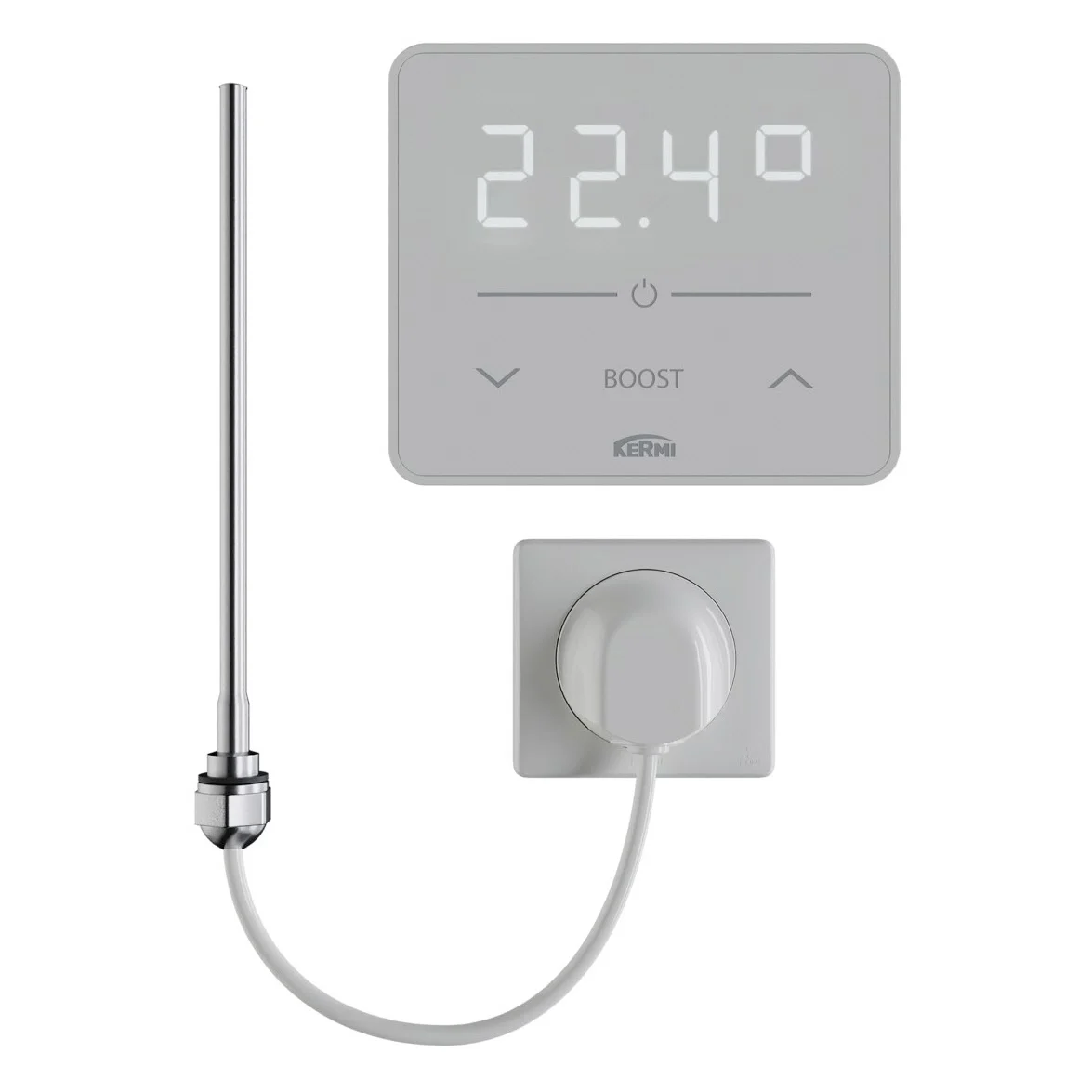 Kermi Pateo-E Badheizkörper 60 x 6,6 x 152,5 cm, Elektro-Set WRS, Handtucherwärmung Bild 5