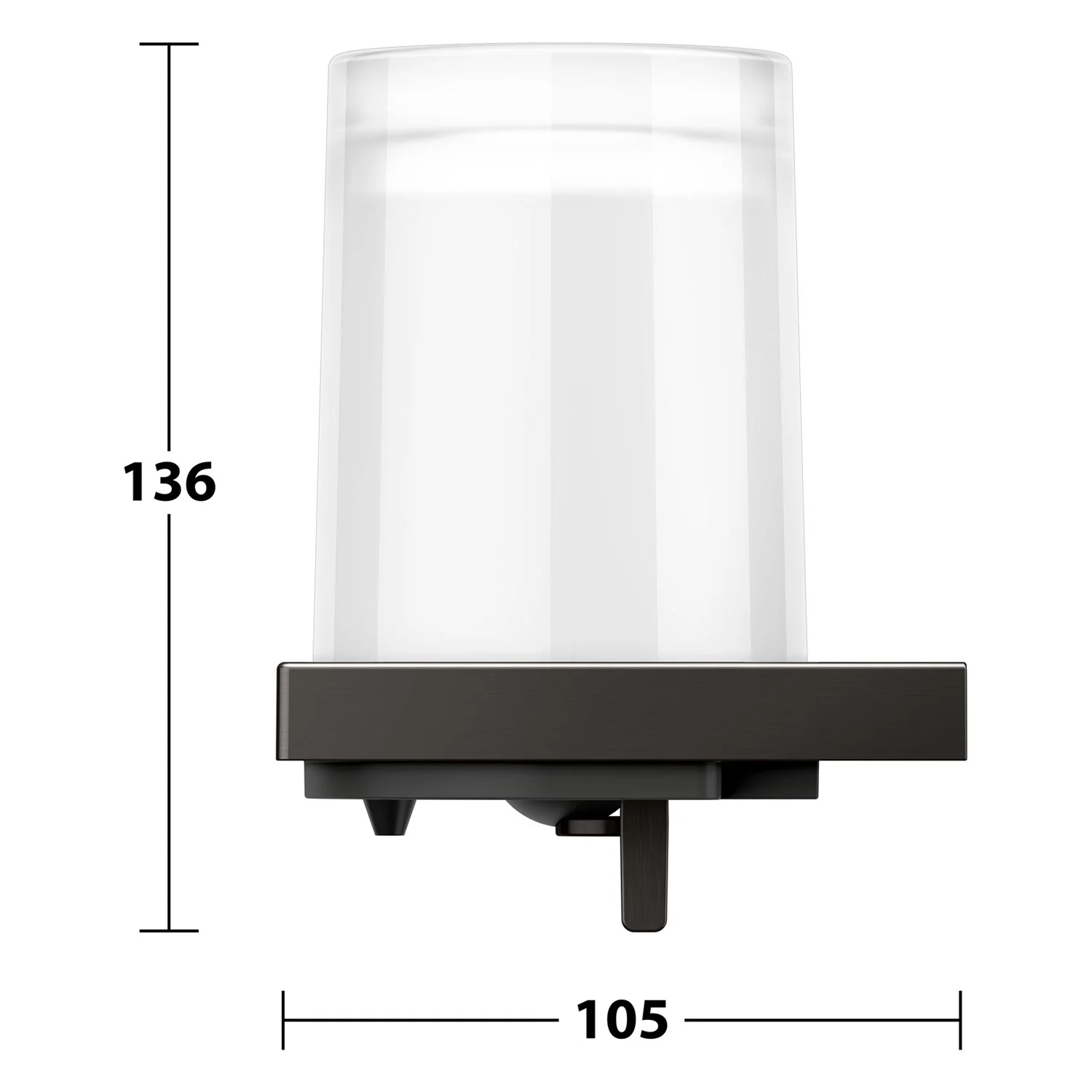 Keuco EDITION 11 Seifenspender mit mattiertem Stülpglas Bild 6