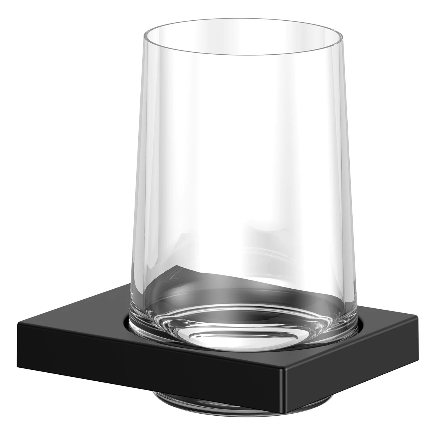 Keuco EDITION 11 Black Selection Glashalter mit Echtkristallglas Bild 2