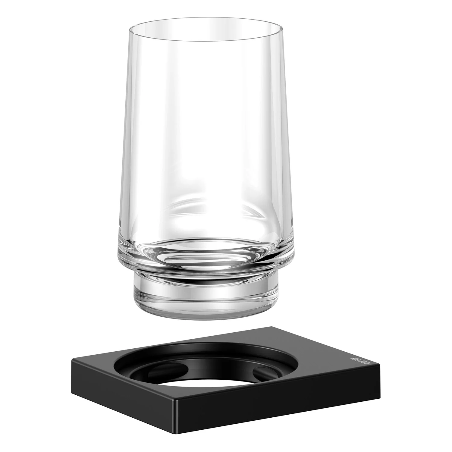 Keuco EDITION 11 Black Selection Glashalter mit Echtkristallglas Bild 6