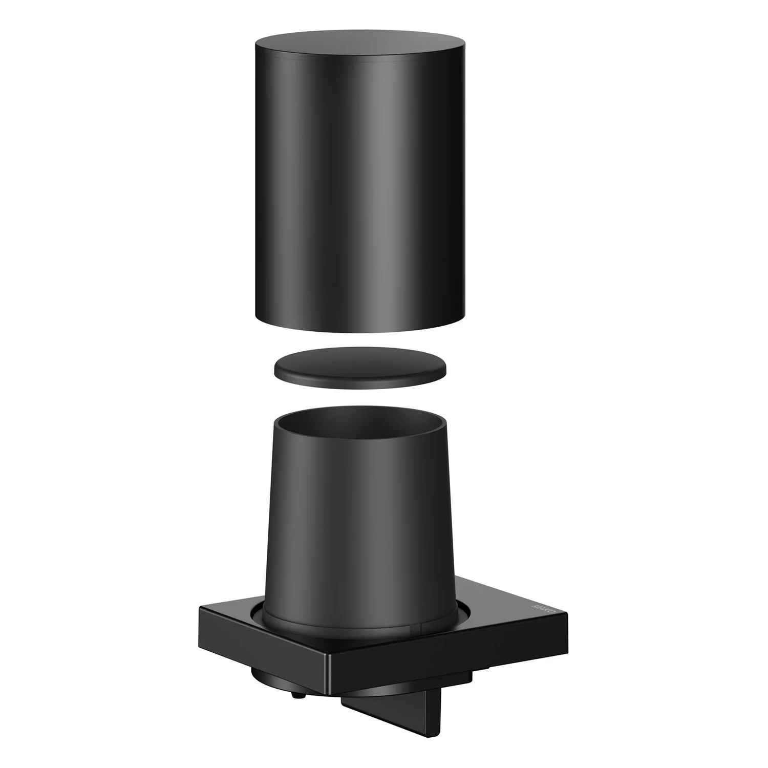 Keuco EDITION 11 Black Selection Seifenspender mit mattiertem Stülpglas Bild 8